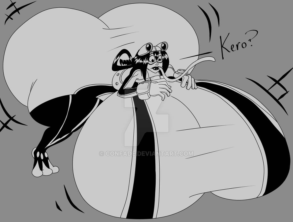 1girls, ass, ass expansion, breast expansion, breast growth, breast growth (enlargement), breasts, confade, expansion, female, hero outfit (mha), huge ass, huge breasts, hyper, hyper ass, hyper breasts, long hair, long tongue, massive ass, massive breasts, my hero academia, superheroine, thick thighs, tsuyu asui