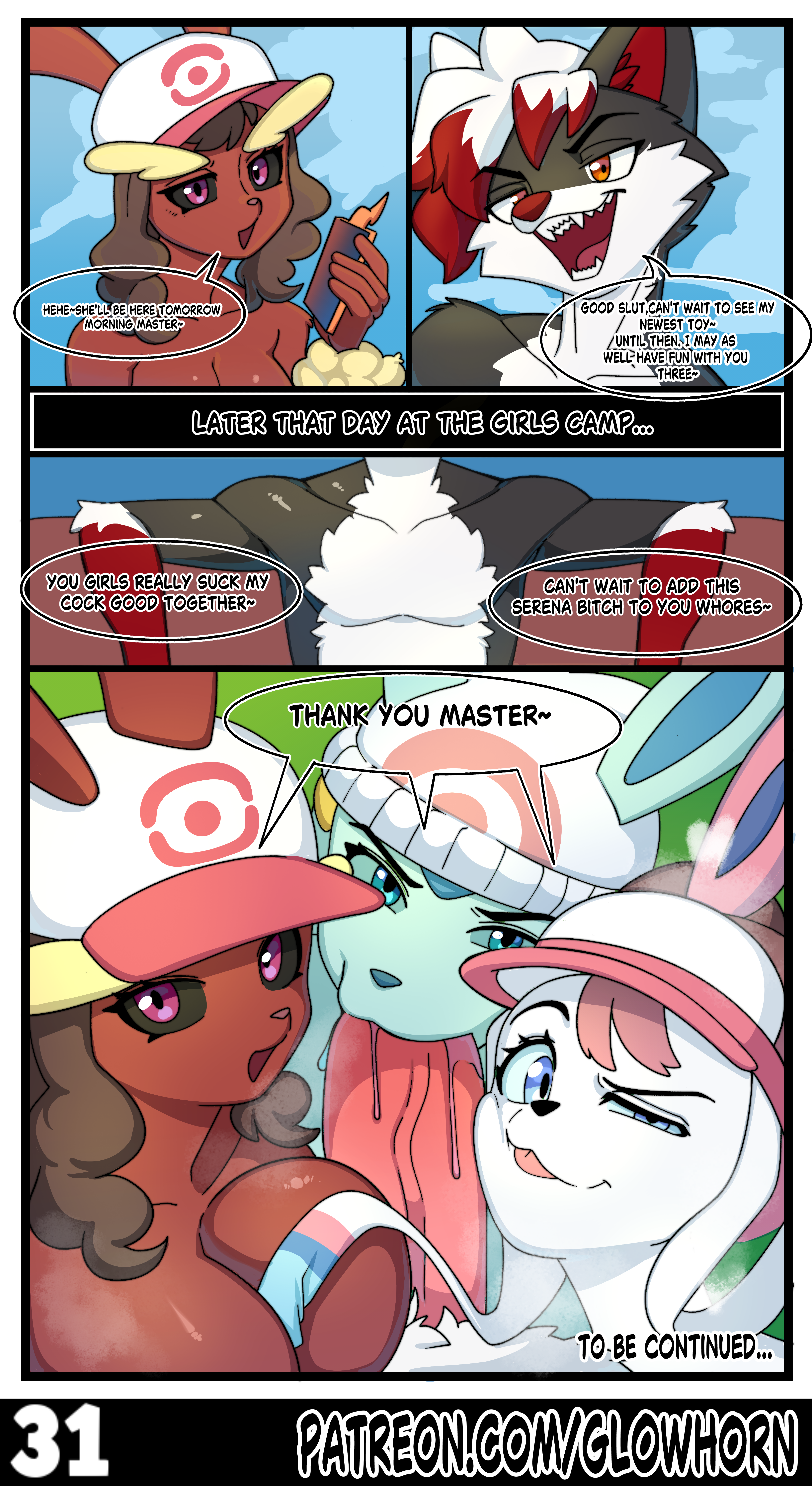 absurd res, accessory, anthro, artifact the fox, beanie, big breasts, big ears, big penis, black body, black fur, black nose, black sclera, blowjob, blue body, blue eyes, blue fur, blue nose, bodily fluids, brainwashed, brainwashing, breasts, brown hair, bunny ears, bunny girl, canid, canine, cellphone, cheating, cheating (relationship), cheating female, cheating girlfriend, clothing, clouds, comic, corrupted, corruption, cuckolding, dawn (pokemon), dialogue, dog girl, dominant male, eeveelution, electronics, evil, evil eyes, evil face, evil grin, evil smile, eyebrows, face on penis, fellatio, female, femsub, fluffy, fox, fox boy, fur, generation 1 pokemon, generation 4 pokemon, generation 6 pokemon, genitals, glistening body, glowhorn, group, group blowjob, group sex, hair, hair accessory, hair bun, hairclip, hat, headgear, headwear, hi res, hilda (pokemon), holding cellphone, holding object, holding phone, hypnosis, hypnotized, infidelity, lagomorph, large breasts, large penis, leporid, looking at another, looking at viewer, looking down, looking pleasured, looking up, lopunny, magic, male, male/female, male/female/female/female, maledom, mammal, master, mind control, netorare, nintendo, nude, open mouth, oral, oral sex, orange eyes, orgy, penile, penis, penis on face, phone, pigtails, pink body, pink eyes, pink fur, pink hair, pink nose, pokeball, pokeball clothing, pokeball logo, pokemon, pokemon (species), rabbit, red body, red fur, red hair, red nose, ribbons, rosa (pokemon), rotom, rotom phone, rubbing face, saliva, saliva drip, saliva on penis, sex, sharp teeth, simple background, slave, smile, smirk, smug, smug expression, smug face, steam, steamy breath, submissive, submissive female, sucking, sucking dick, sucking off, sucking penis, sucking tip, sylveon, talking to another, teeth, tongue, tongue out, trio, twin tails, twintails, vaporeon, vein, veiny penis, visor, white body, white fur, white hair, white sclera