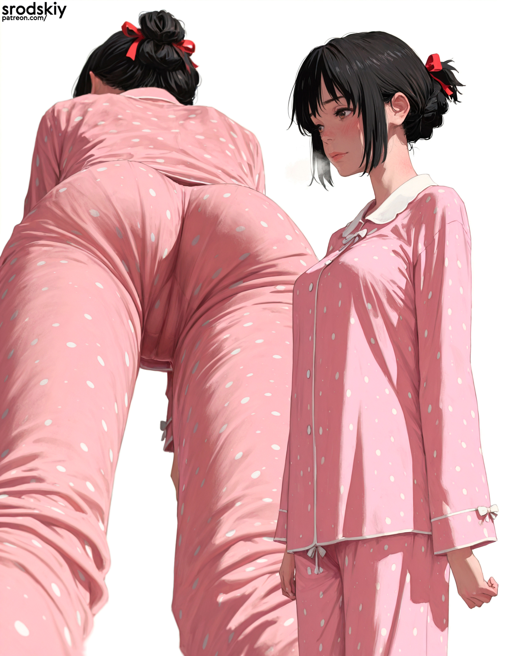 1girls, ai generated, ass, cameltoe, collage, female, hentai, kimi no na wa., miyamizu mitsuha, multiple angles, multiple poses, multiple views, pajamas, petite, petite body, petite breasts, petite female, sleep wear, sleepwear, small breasts, srodskiy, tagme, virginity, vulgar