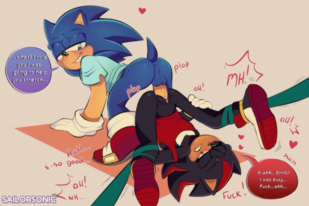 1cuntboy, 2boys, biting lip, bondage, clitoral hood, clitoris, cuntboy, cuntboy penetrated, cuntboy/male, fang, furry, furry only, gay, hedgehog, legs restrained, lip biting, piledriver position, restrained, reverse piledriver position, sailorsonic, secretly loves it, shadow the hedgehog, smug, smug face, smug grin, sonadow, sonic (series), sonic the hedgehog, sonic the hedgehog (series), vaginal penetration, vaginal sex, yaoi, yoga