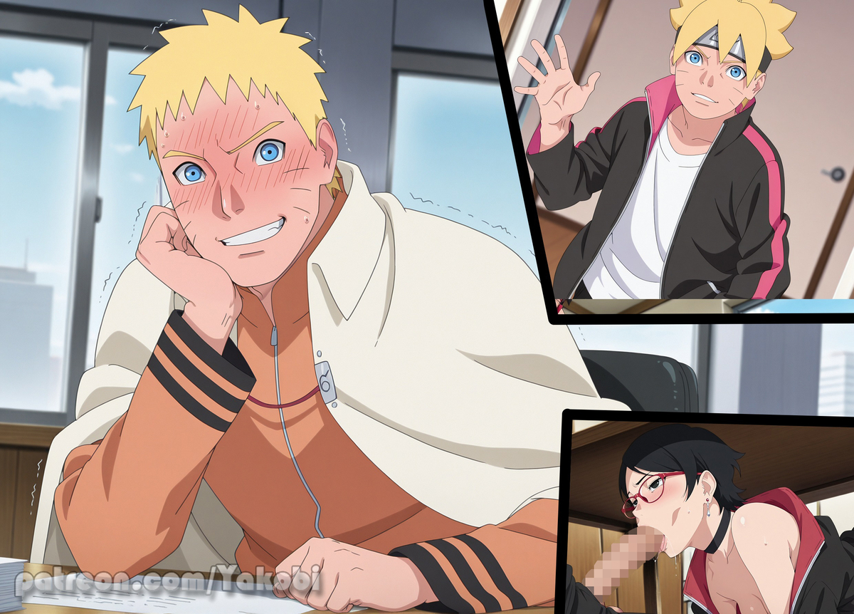 1girls, 2boys, age difference, ai generated, almost caught, big ass, big breasts, big butt, big penis, black eyes, black hair, blonde hair, blowjob, boruto: naruto next generations, boruto: two blue vortex, bottomless, breasts, bubble ass, bubble butt, busty, chair, cheating, cheating girlfriend, chest wraps, close-up, closed eyes, clothed, clothed sex, clothing, cucked by father, cuckold, curvaceous, curvy, curvy body, curvy female, curvy figure, curvy hips, deepthroat, duo, duo focus, exposed penis, facial markings, father, father and son, fellatio, female, fingerless gloves, glasses, gloves, grin, grinning, hand on head, hi res, high resolution, highres, hips, huge ass, huge cock, indoors, jacket, large ass, large breasts, large penis, light skin, light-skinned female, light-skinned male, looking at partner, looking at viewer, looking up, male, male pov, male with female, male/female, mouthful, multiple boys, multiple males, narrowed eyes, naruto, naruto (series), naruto uzumaki, netorare, no panties, ntr, older male, older male and younger female, oral, oral sex, pale skin, pale-skinned female, pale-skinned male, pants down, penis, penis out, pov, pussy, pussy juice, pussy juice puddle, sarada uchiha, see-through, short dress, short hair, shounen jump, shueisha, sitting, sitting on chair, skimpy, skimpy clothes, skimpy dress, sleeveless, sleeveless dress, smile, sneaking, sneaky sex, spitroast, squatting, stealth sex, sucking, sucking penis, table, teenage female, teenager, text, thick penis, thick thighs, thighs, time paradox, tomboy, uchiha sarada, uchiha symbol, unaware, under the table, uzumaki boruto, uzumaki naruto, vagina, very high resolution, voluptuous, voyeur, voyeurism, walk-in, waving, waving hand, weekly shonen jump, whisker markings, whiskers, wide hips, yakobi, yellow hair, younger female, younger male