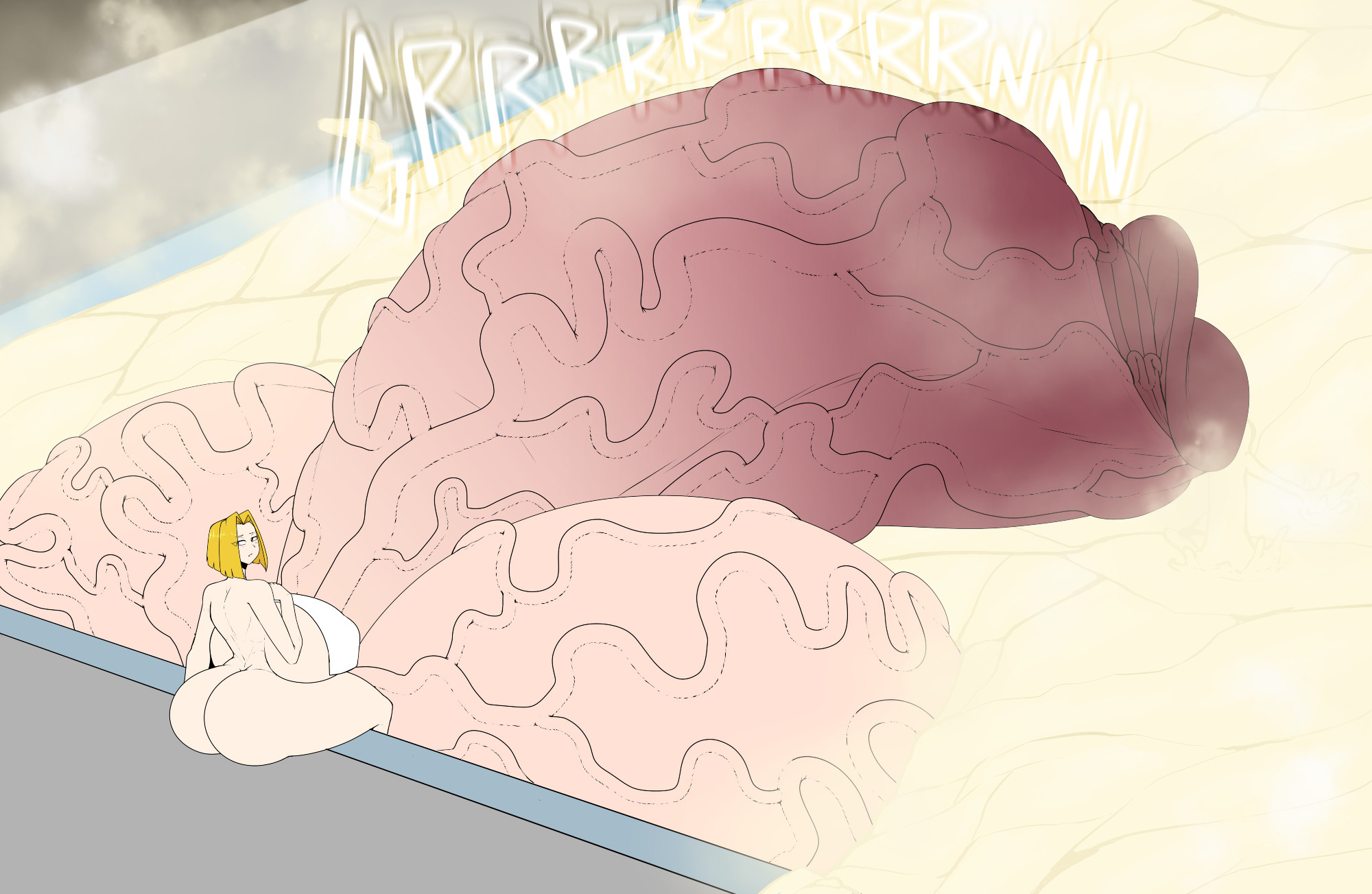 1futa, alternate version available, ass, balls, balls bigger than body, balls bigger than breasts, balls bigger than head, balls bigger than torso, breasts, breasts bigger than head, colossal penis, cum, cum flood, cum in pool, cumming, enormous breasts, excessive cum, filling pool, futanari, grotesque genitals, huge cock, hyper, hyper ass, hyper balls, hyper breasts, hyper penis, intersex, looking back, overly veiny, penis, penis bigger than body, penis longer than knee, pool, pool filling, poolside, rust and bolts, short hair, solo futa, tagme, veiny balls, veiny penis