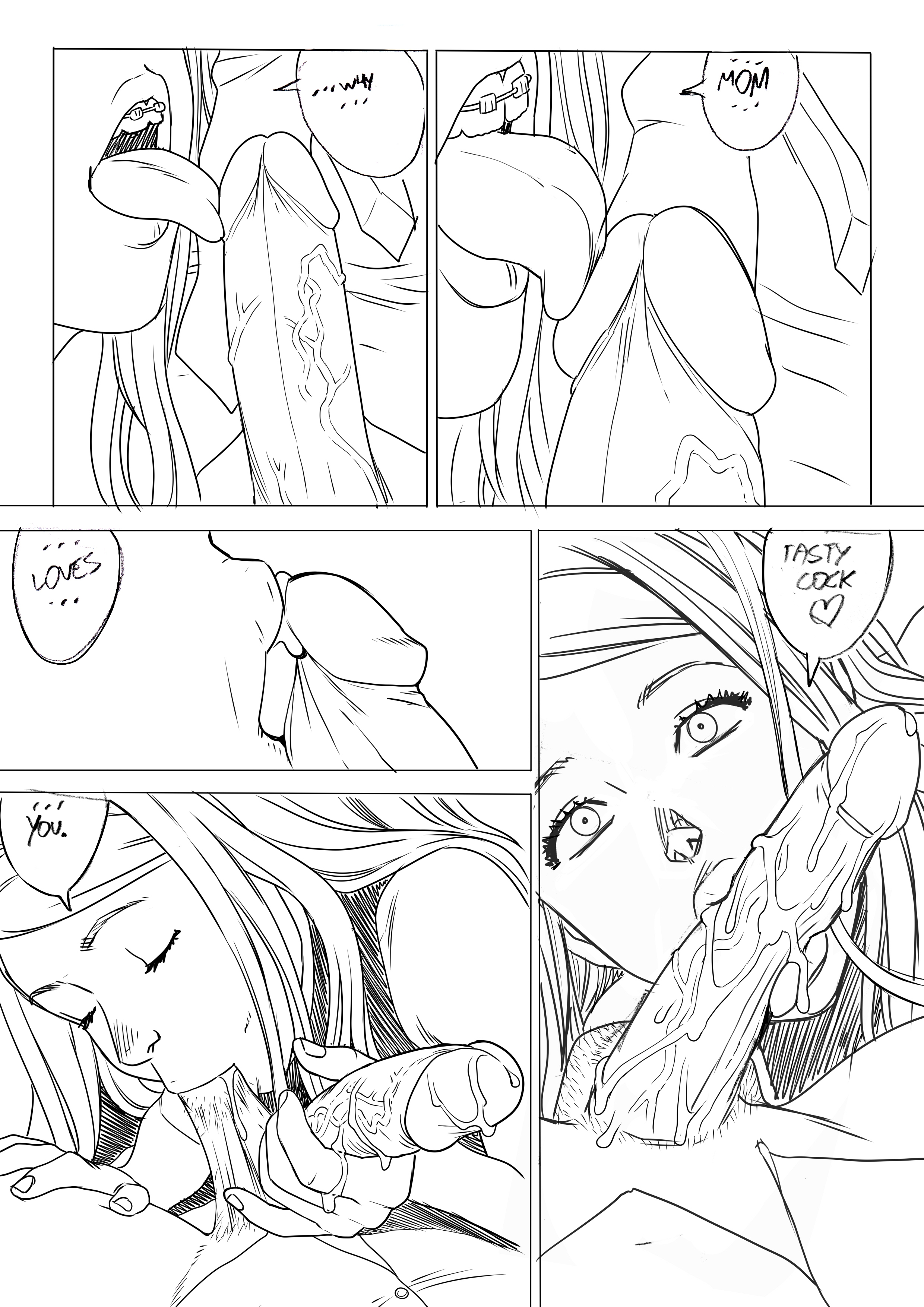 1boy, 1girls, assertive female, balls, balls sucking, blue eyes, braces, brown hair, car, close-up, comic page, english text, fellatio, female, in car, licking penis, long hair, male, oral, penis, petite, saliva, saliva trail, sketch, sloppy, sucking balls, sucking testicles, tagme, tammy (tekuho), teenager, tekuho, testicles, tongue, tongue out, unseen male face