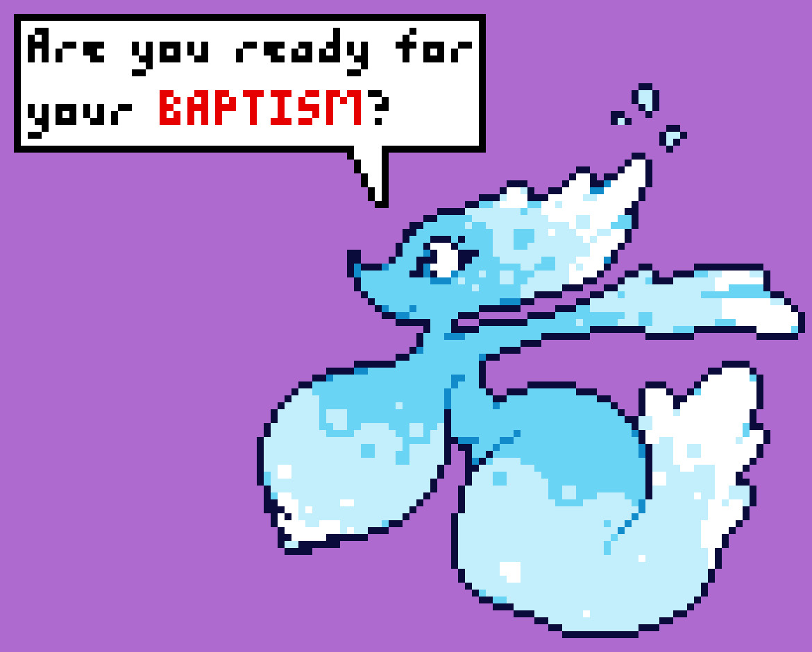 accurate_art_style ass bluesky_link breasts darkner deltarune deltarune_chapter_4 dialogue dialogue_box english_text miss_mizzle mizzle_(deltarune) moronicpixels nipples pixel_art pixelated spirit sprite sprite_sheet thighs toby_fox water xenias98