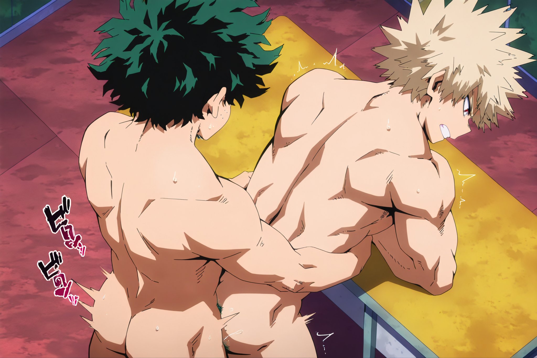 ai generated, anal sex, bakugou katsuki, boku no hero academia, deku, donaglaciada, gay, izuku midoriya, katsuki bakugou, male, male only, midoriya izuku, my hero academia, sex from behind