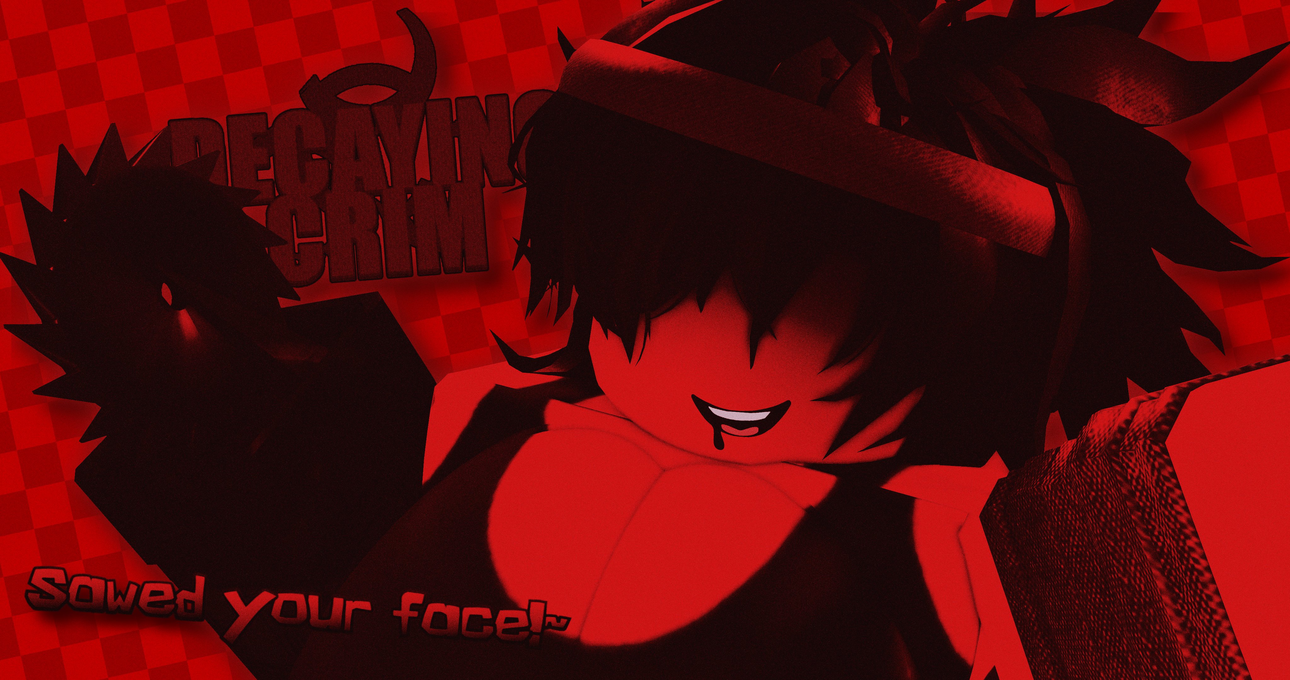 1girls, 3d, artist name, big breasts, breast, buzzsaw, cleavage, crimstuff, english text, female, female only, roblox, roblox game, robloxian, saw, solo, sweetheart (the battle bricks), tagme, text, the battle bricks