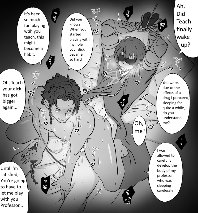 ai translated, arms above head, arms tied above head, ass, bit gag, blindfold, bondage, bound, bound wrists, boy rape, byleth (fire emblem), byleth (fire emblem) (male), claude von riegan, cum, cum in ass, dialogue, english text, fire emblem, fire emblem: three houses, gag, gagged, gay, gay male, hard translated, male, male only, nintendo, nipple clamps, nipple rings, nostalish, rape, rope bondage, tagme, text, translated, yaoi