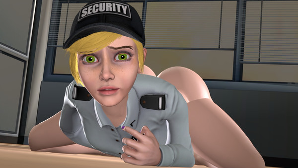 1girls 2022 3d 3d_(artwork) ass blonde_hair fat_ass five_nights_at_freddy's five_nights_at_freddy's:_security_breach green_eyes hat looking_at_viewer nekomathas no_pants on_floor security_guard sfm vanessa_(fnaf)