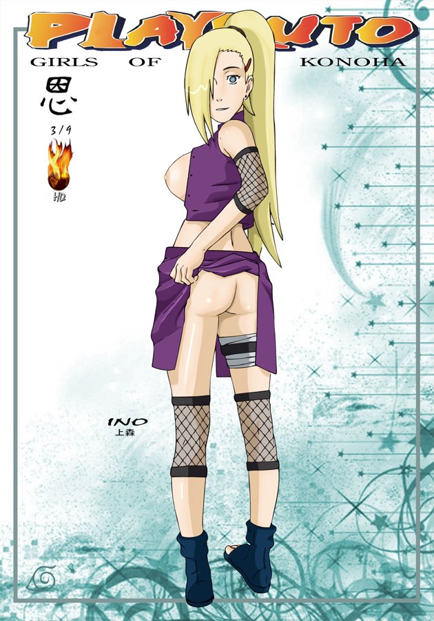 covering_one_eye covering_one_nipple elhot female female_only hd2 hotdesigns2 human ino_yamanaka naruto solo