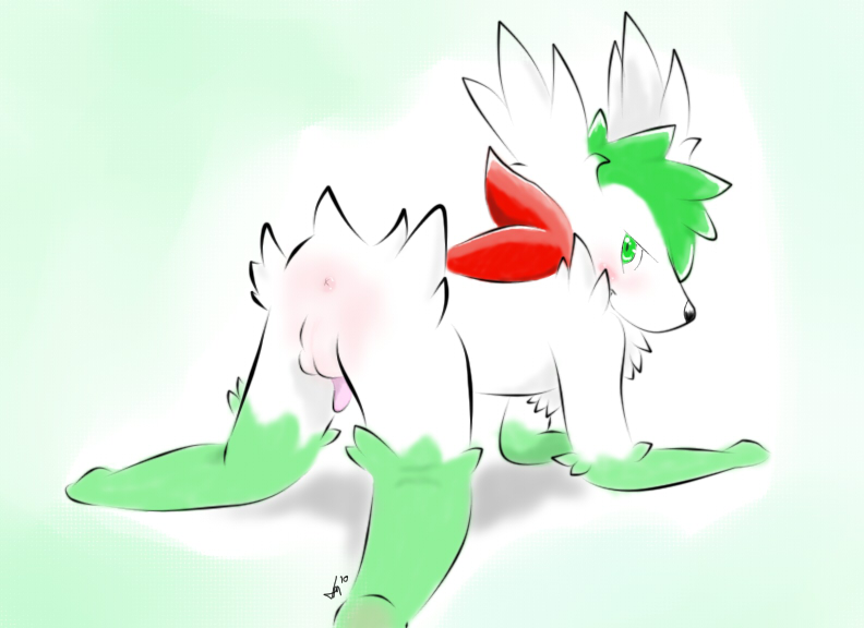 color furry male male_only nintendo pokemon pokemon_(species) rohly shaymin solo