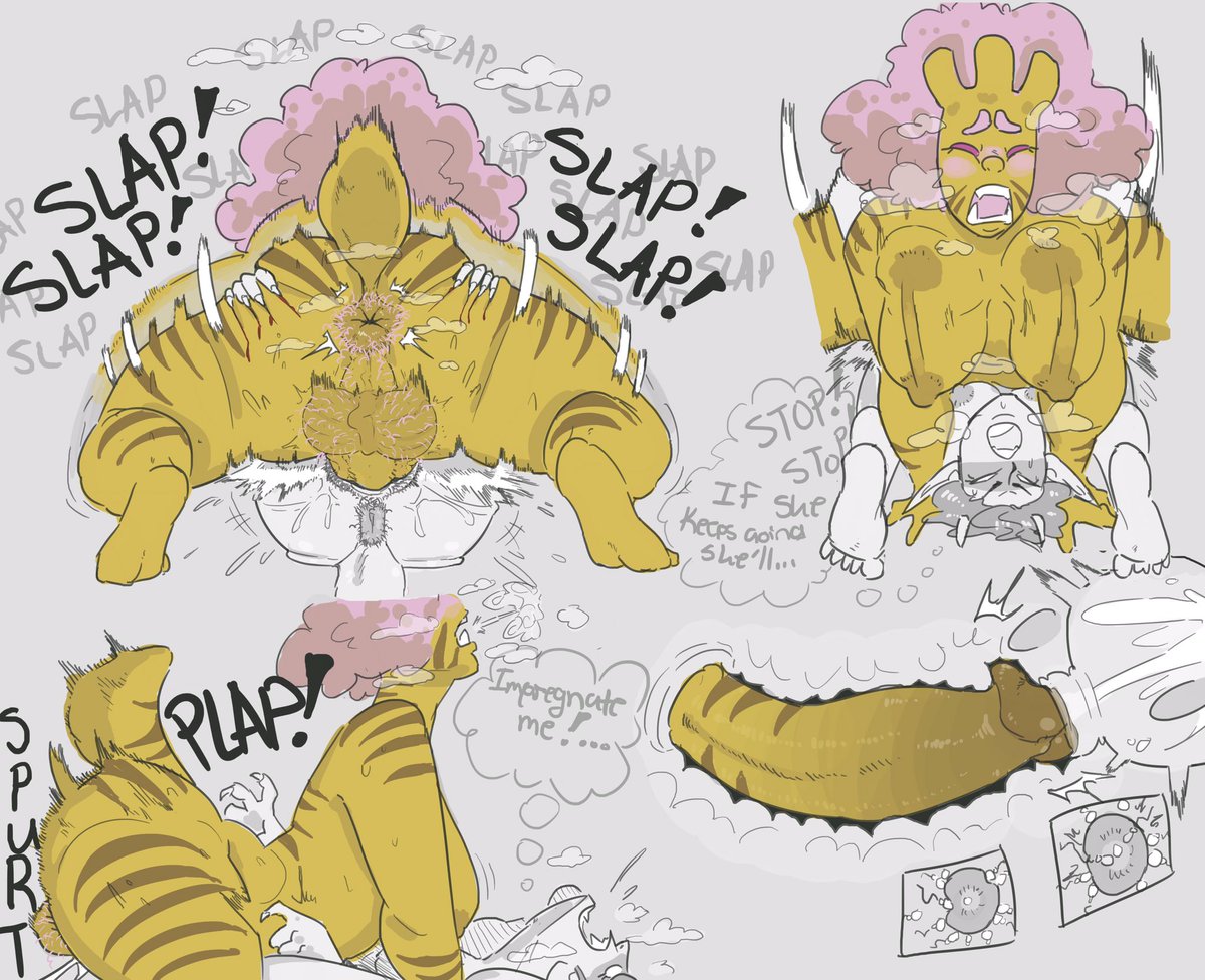 1futa, 1girls, areolae, ass, balls, big breasts, big penis, blush, breasts, cum, cum in pussy, cum in uterus, cum inside, drool, duo, ejaculation, erection, female, futa on female, futa sans pussy, futanari, hairy, hand on ass, human, humanoid, humanoid penis, impregnation, intersex, interspecies, light skin, light-skinned female, mating press, nipples, nude, onomatopoeia, open mouth, orgasm, ovum, pale skin, penis, pink hair, pussy, saltiest master, sex, steam, text, text bubble, vaginal penetration, x-ray, yellow skin