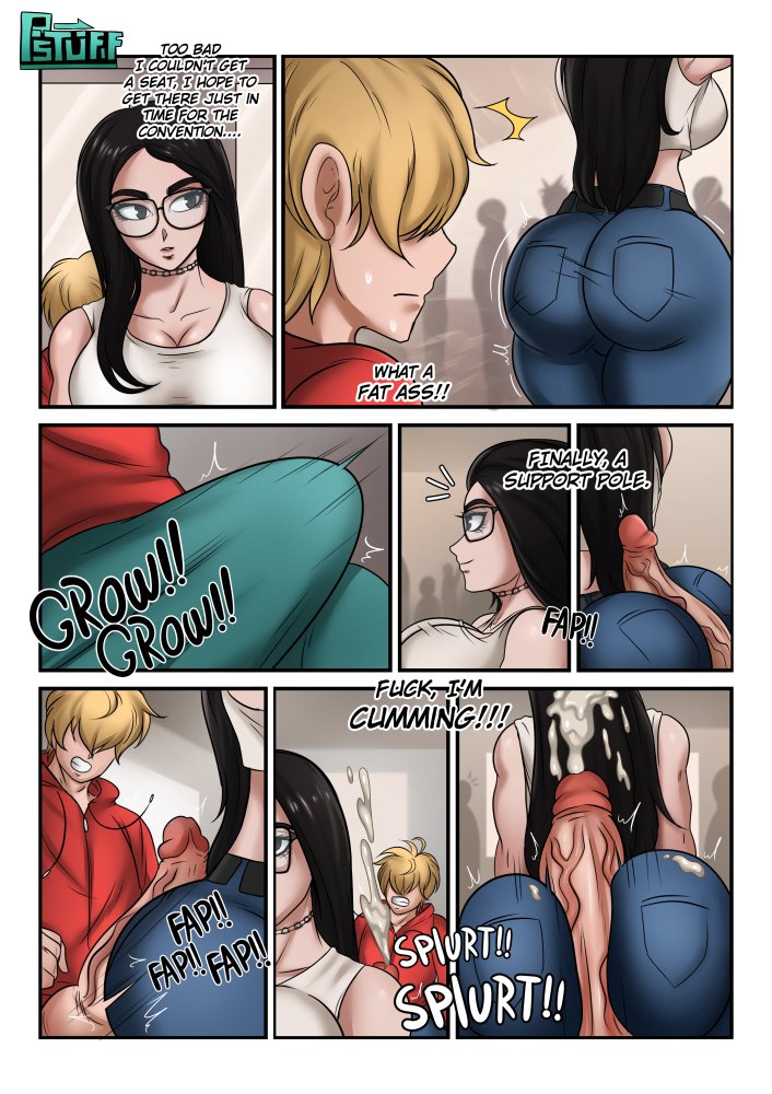 1boy 1girls age_difference big_ass big_butt blue_jeans bubble_ass bubble_butt bukkake buttjob casual comic commission covered_buttjob cum cum_explosion cum_in_hair cum_on_body distracted faceless_male female glasses high_waisted_pants human jeans male oblivious psychostuff size_difference sssniperwolf text unaware unaware_buttjob youtube