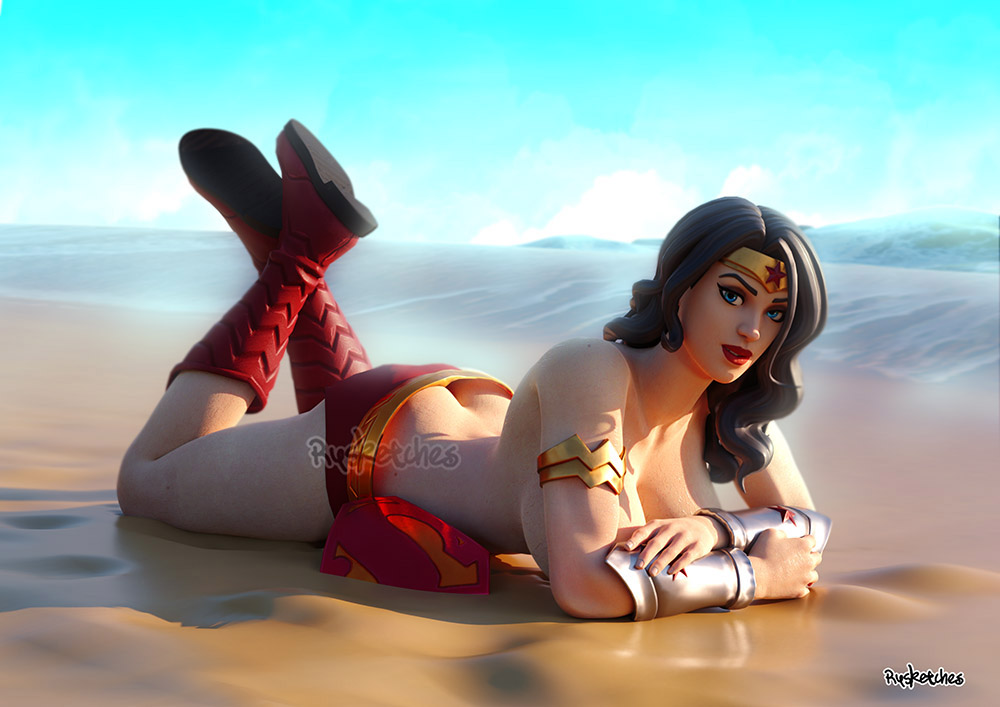 1girls 3d 3d_(artwork) amazon black_hair blue_eyes breasts dc dc_comics diana_prince epic_games female_only fortnite light-skinned_female lipstick makeup pinup pinup_pose rysketches solo solo_focus strategically_covered the_pose tiara watermark wonder_woman wonder_woman_(fortnite) wonder_woman_(series)