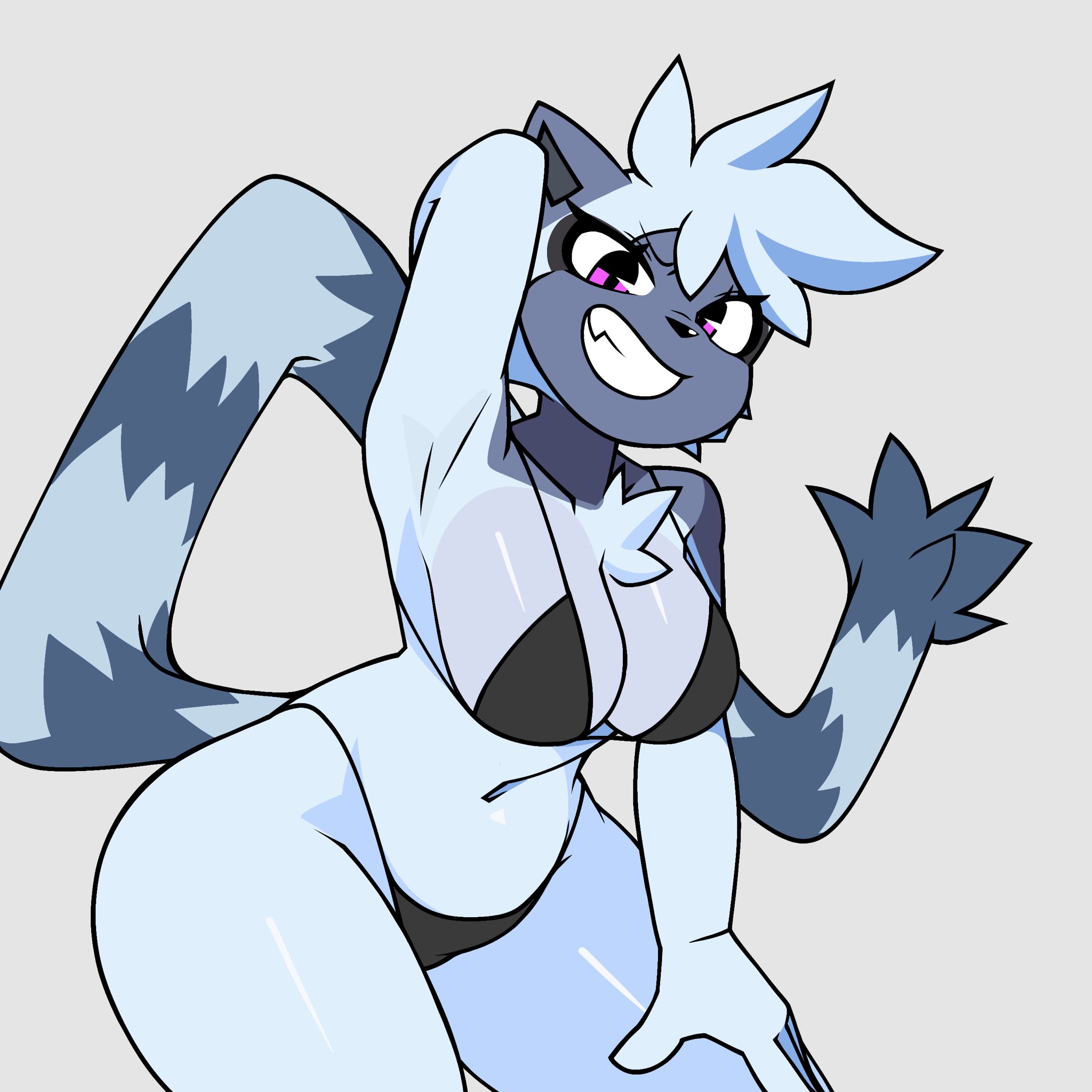 1girls, anthro, armpit crease, armpit fetish, armpits, belly button, big breasts, bikini, boobs, breasts, busty, clothed, covered breasts, covered nipples, covered pussy, curvaceous, curvy, curvy female, curvy hips, digital drawing (artwork), digital media (artwork), fangs, female, female only, fur, furry, furry female, furry only, grey body, hi res, hips, hips wider than shoulders, hourglass figure, huge breasts, humanoid, idw publishing, lemur, long tail, mammal, milkers, navel, posing, purple eyes, ryuuuk1, sexy, sexy body, sexy pose, shiny, shiny breasts, shiny skin, simple background, smile, solo, sonic (series), sonic the hedgehog (comics), sonic the hedgehog (idw), sonic the hedgehog (series), striped tail, swimwear, tail, tangle the lemur, thick thighs, thighs, thin waist, voluptuous, voluptuous female, wide hips