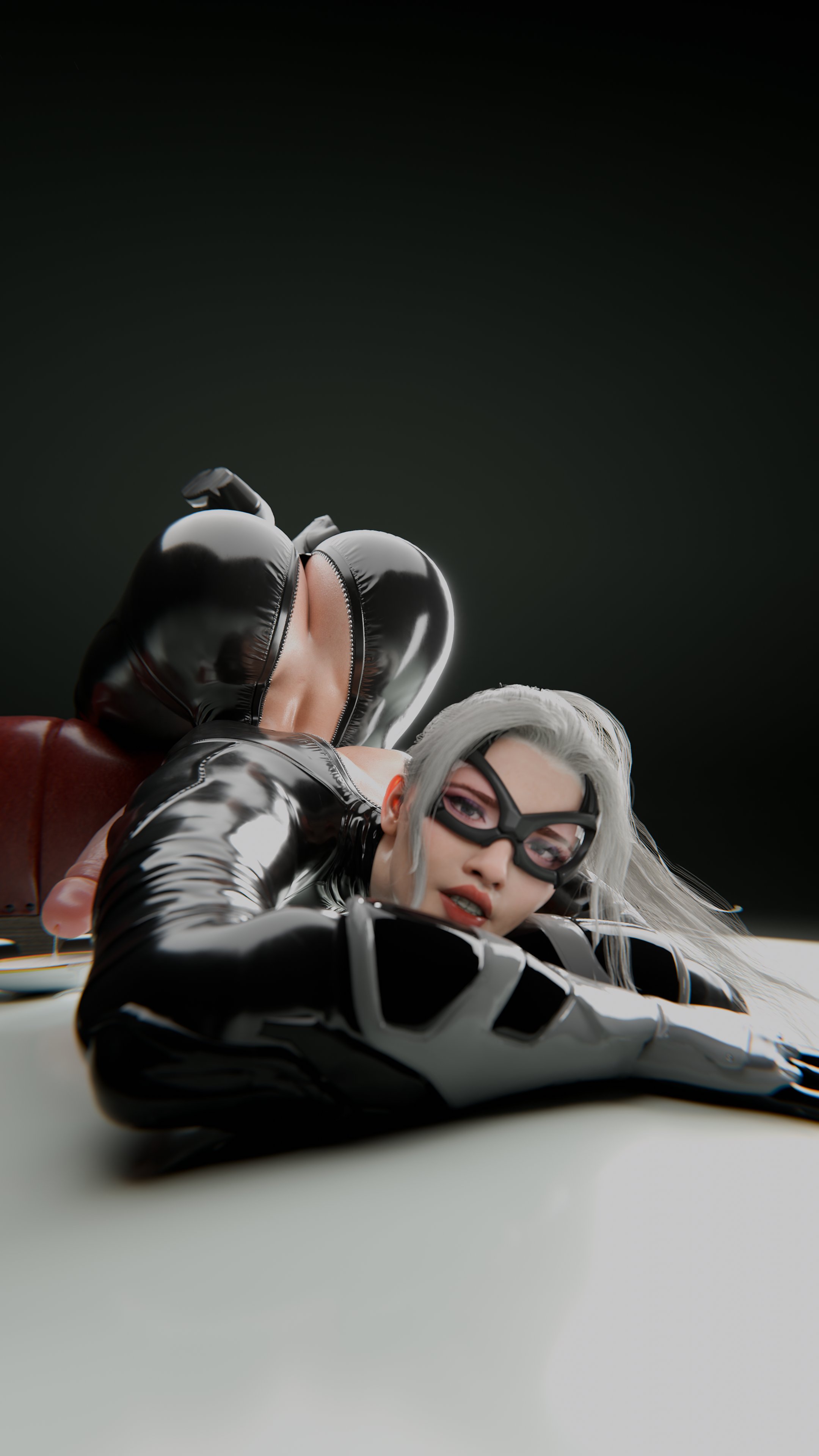1futa, 2024, 3d, 3d (artwork), 4th rate, alluring, ass, ass cleavage, ass up, big ass, big butt, big cock, big penis, black cat (insomniac), black cat (marvel), bodysuit, cleavage, cock, curvaceous, curvaceous body, curvaceous figure, curvaceous futa, curvaceous hips, curvy, curvy body, curvy figure, curvy futa, curvy hips, domino mask, enticing, eyelashes, eyemask, eyeshadow, felicia hardy, futa only, futanari, high resolution, highres, hips, huge ass, huge butt, large ass, large butt, light skin, light-skinned futa, looking at viewer, marvel, marvel comics, mask, masked, masked futa, massive ass, massive butt, penis, ponytail, red lipstick, seducing, seductive, seductive look, seductive pose, shiny, shiny clothes, skin tight, solo, spider-man (insomniac series), spider-man (series), superheroine, teasing, teasing viewer, temptation, tempting, tempting viewer, thick, thick ass, thick butt, thick hips, thick thighs, thief, tight clothes, tight clothing, unzipped, unzipped bodysuit, voluptuous, voluptuous futa, voluptuous futanari, white hair, wide hips