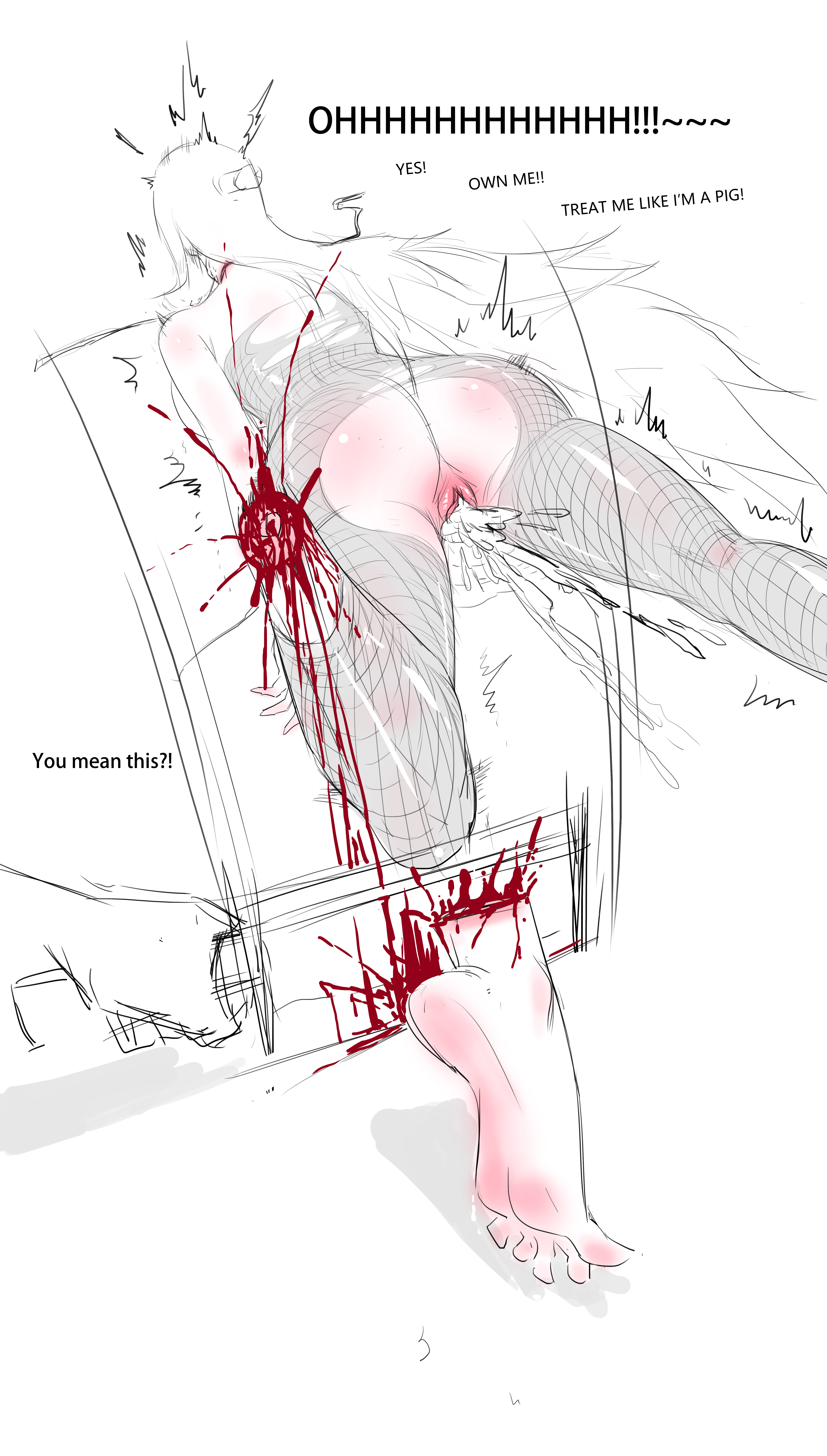 1girls, amputation, amputee, blood, cum in pussy, feet, female, flowers&meat, gore, guro, mei terumi, naruto, naruto (series), pussy, tagme
