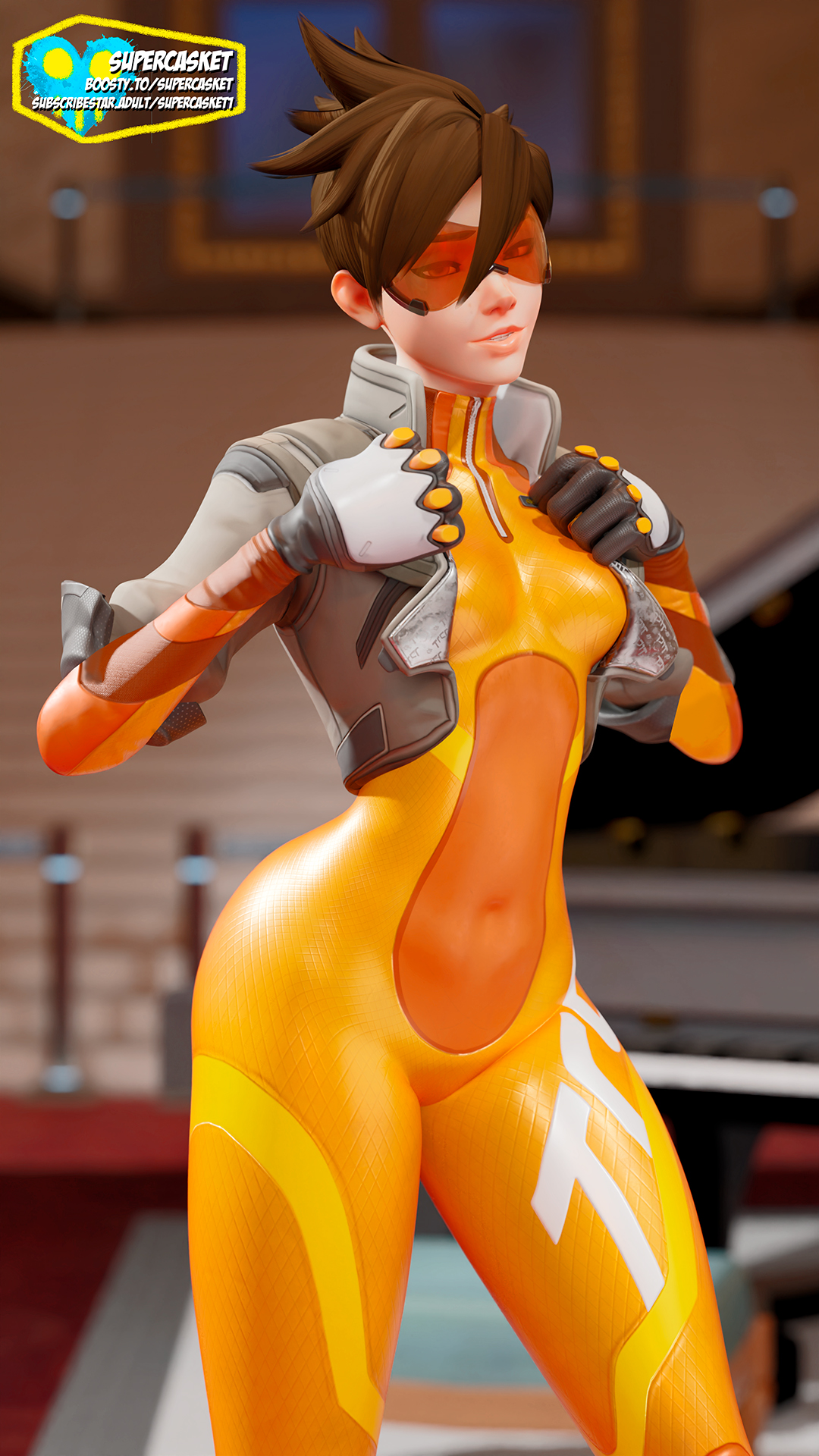 1girls, 3d, activision, big ass, big breasts, big thighs, blizzard entertainment, breasts, curvaceous, curvy, curvy figure, female, female only, hips, legs, lena oxton, light skin, light-skinned female, mature, mature female, overwatch, slim waist, standing, supercasket, thick, thick hips, thick legs, thick thighs, thighs, tracer, tracer (overwatch 2 suit), voluptuous, waist, wide hips