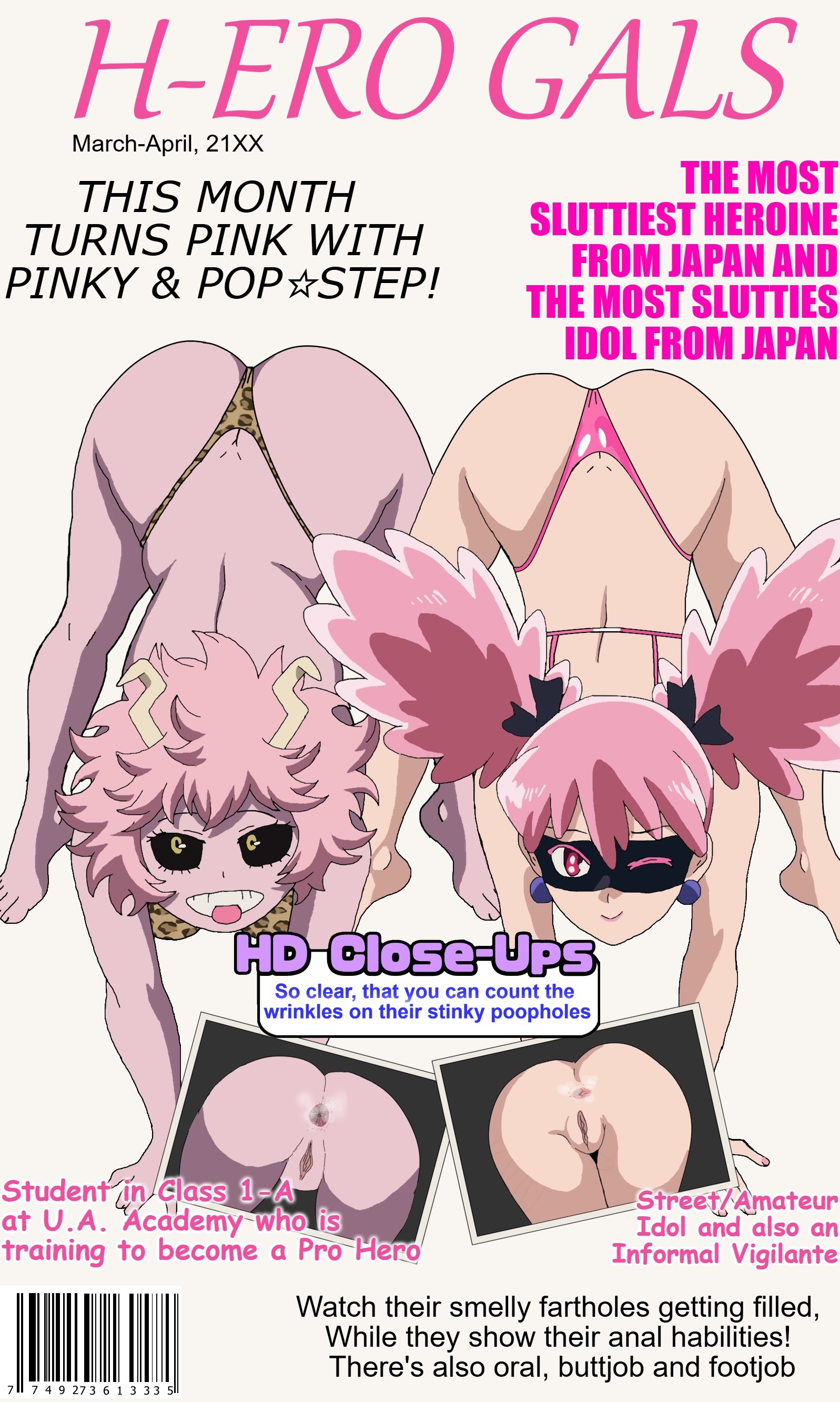 ;), ;d, animal print bra, animal print panties, animal print thong, anus, ashido mina, ass, ass focus, ass up head down, ass-up face-down, back, bare back, bare hips, bare legs, barefoot, black sclera, blue earrings, boku no hero academia, bones (company), bones (studio), bra, butt crack, cover, curvy, curvy female, description, dirty, dirty anus, dirty ass, earrings, eyelashes, faktun, feet, fingernails, flexible, grin, groin, haneyama kazuho, heroine, high school girl, high school student, huge ass, idol, kazuho haneyama, knees, legs, leopard print, leopard print bra, leopard print panties, leopard print thong, light skinned-female, lipstick, looking at viewer, magazine cover, mask, messy hair, mina ashido, my hero academia, naughty face, naughty smile, on model, one eye closed, parody, perineum, pink bra, pink eyes, pink hair, pink skin, ponytail, pop step, seducing, seduction, seductive, seductive body, seductive eyes, seductive look, seductive smile, sexy, sexy ass, sexy body, sexy female, sexy pose, shiny panties, shiny thong, shounen jump, smelly anus, smelly ass, smile, sniffable ass, spine, stinky, stinky anus, stinky ass, student, superheroine, teen, teen girl, teenage girl, teenager, teeth, thong, thong panties, title, toenails, toes, tongue, tongue out, vagina, vigilante -boku no hero academia: illegals-, vigilante: my hero academia illegals, wink, y shaped butt crack, yellow eyes