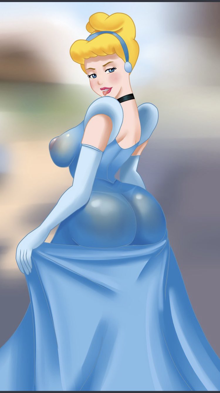 1girls, ass, ass in dress, big ass, big breasts, breasts, cinderella (1950 film), cinderella (disney), clothing, disney, disney princess, dress, female, female only, giant ass, huge ass, lipstick, looking at viewer, nipples, princess dress, see-through, see-through clothing, solo, solo female, unknown artist