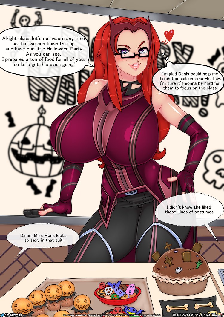 1girls big_breasts bimbo breasts busty english_text eyebrows eyelashes eyes female hips hourglass_figure kibazoku large_breasts legs light-skinned_female light_skin marvel marvel_cinematic_universe marvel_comics mons_(ventzx) original original_character scarlet_witch scarlet_witch_(cosplay) teacher text thick thick_legs thick_thighs thighs ventzcomics ventzx voluptuous wanda_maximoff wide_hips