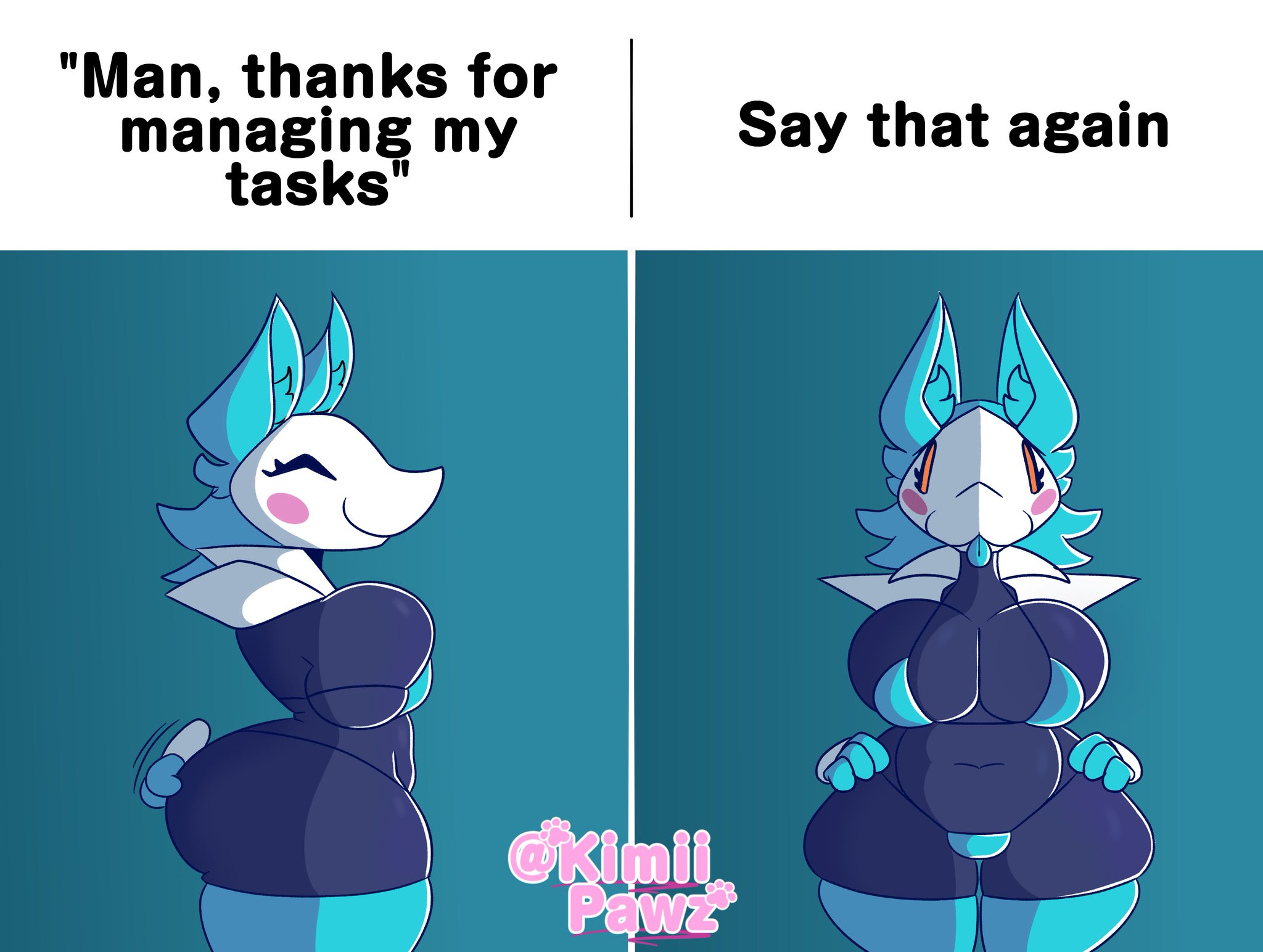 1girl, 1girls, big ass, big breasts, breasts, cat ears, curvy, deltarune, female, furry, huge ass, huge breasts, legs, tagme, tasque manager (deltarune), thick thighs, tight clothing, voluptuous, voluptuous female, yellow eyes