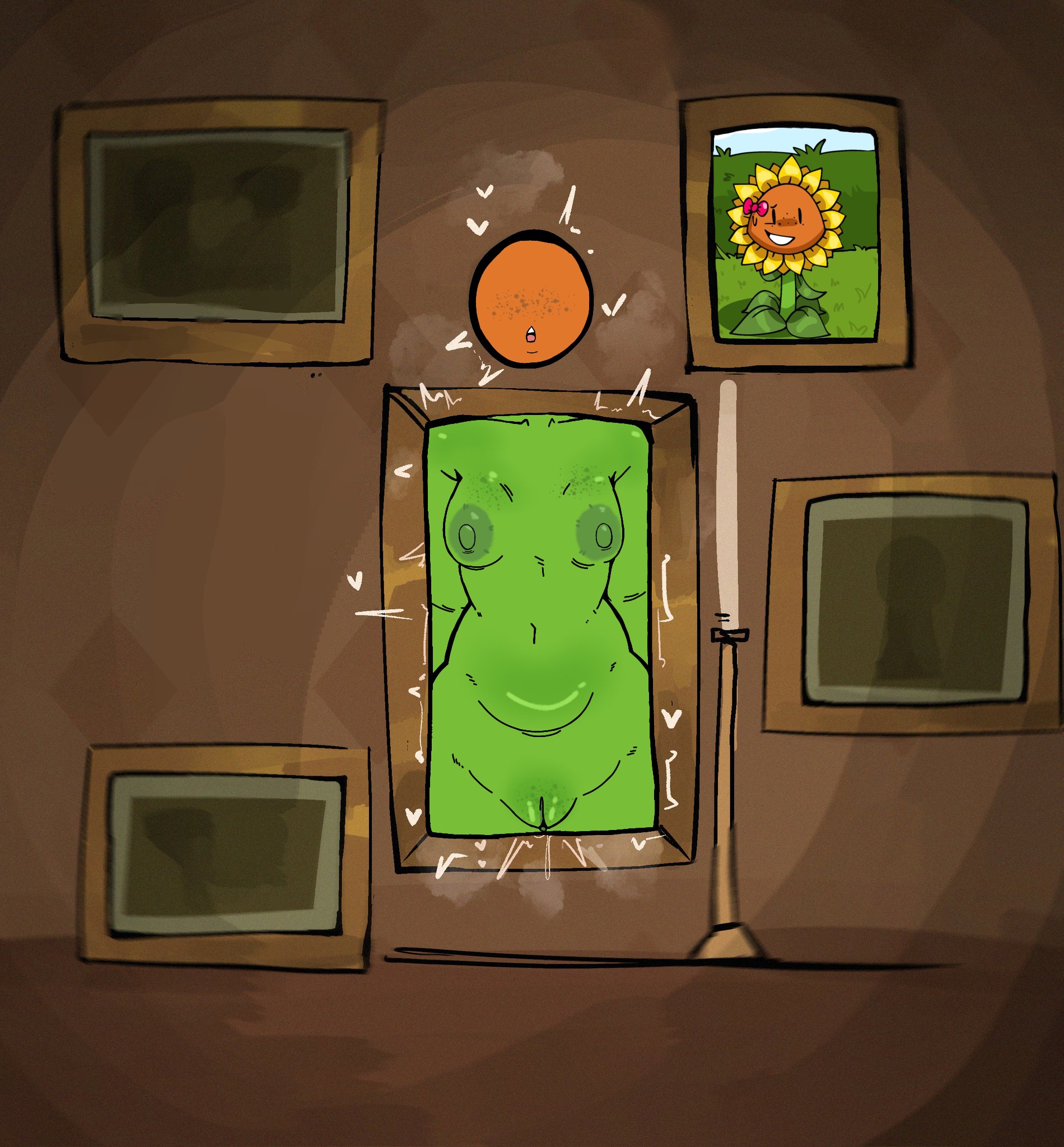 1girls, 2026, anthro, anthro on anthro, areola, ass, big ass, big thighs, breasts, breasts through wall, electronic arts, female, flora fauna, glory hole, glory wall, gonzalo costa, green body, green skin, josebonn, leaf, nipples, petals, plant, plant girl, plant humanoid, plantie, plants vs zombies, plants vs. zombies, popcap, popcap games, pussy, pvz, small breasts, sunflower, sunflower (pvz), thick thighs, thighs, through wall, video game, video game character, yellow hair