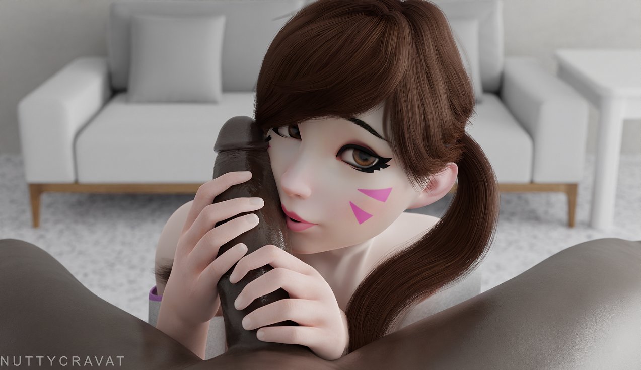 1boy, 1girls, 3d, asian, blizzard entertainment, blowjob, cat eyes, cock worship, d.va, dark skin, dark-skinned male, discko d.va, erection, eye contact, faceless male, fellatio, female, interracial, kissing penis, korean, large penis, light skin, light-skinned female, looking at viewer, male, nuttycravat, oral, oral sex, overwatch, penis, penis kiss, petite, pov, sex, sucking penis, teenager, twintails