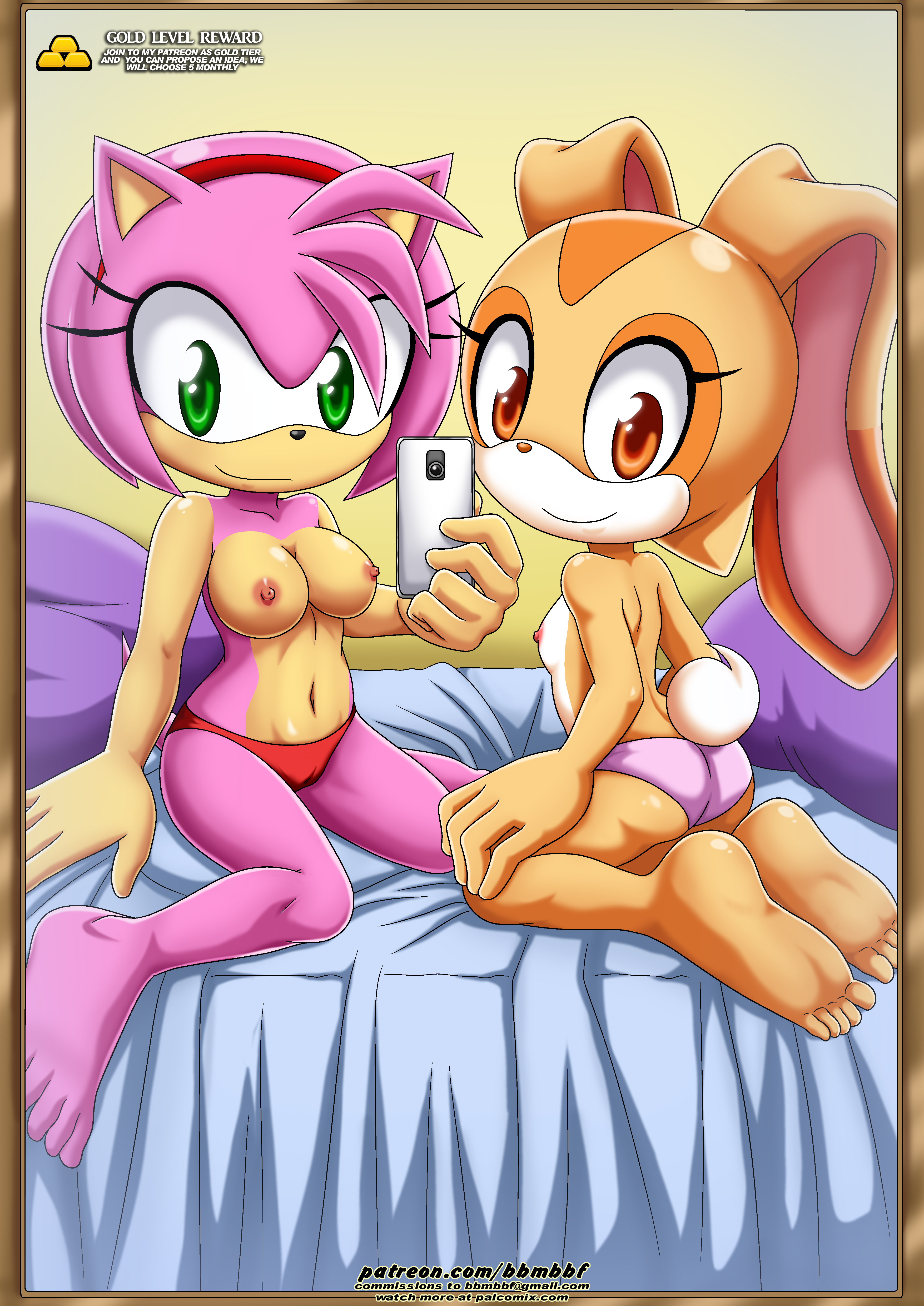 5 toes, amy rose, bbmbbf, cream the rabbit, feet, female, furry, gold level, mobius unleashed, palcomix, pietros secret club, png, sega, smile, soles, sonic (series), sonic x