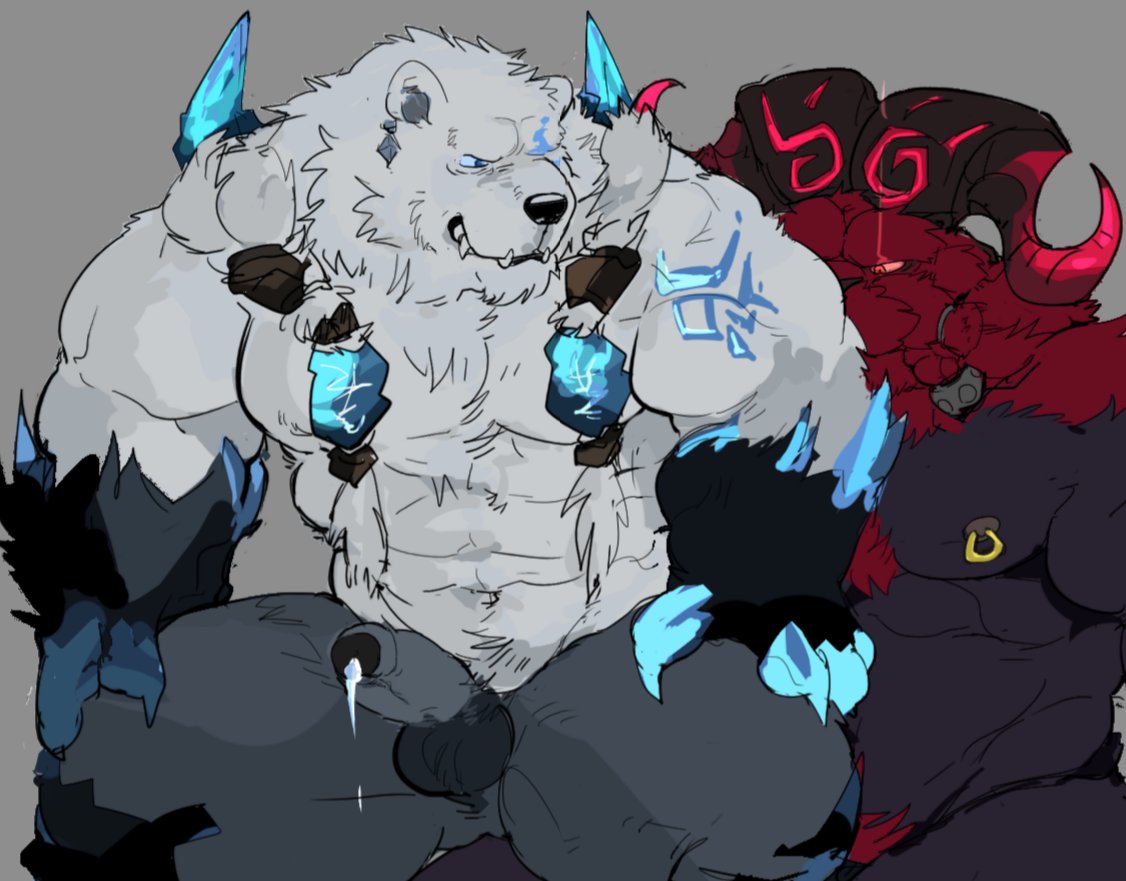 >:( 2_horns 2boys abs anthro areola arm_spikes arm_tattoo aroused ball_tuft balls ballsack bear beard big_claws big_penis black_areola black_balls black_hands black_horn black_lips black_nipples black_nose black_pupils blue_claws blue_eyes blue_markings blue_sclera blue_spikes blue_tattoo body_fur body_hair braided_beard braided_hair braided_mustache broad_shoulders brother brother_penetrating_brother brothers burly caprine caprine_horn chest_hair chest_tuft claws closed_frown closed_smile cum cum_drip curled_horn dark_areola dark_balls dark_hands dark_horn dark_nipples dark_penis dark_skin demigod dripping duo ear_piercing ear_ring ejaculation erection eye_bags eye_markings facial_hair foreskin from_behind_position fuddyblog furrowed_brow furry_balls gay genitals glistening glistening_eyes glistening_nose gold_piercing grey_background grin grumpy half-closed_eyes hands_on_knees hands_on_legs hands_on_own_knees hands_on_own_legs horn_markings horns humanoid_penis incest intact league_of_legends lips long_hair_male looking_at_another looking_at_partner looking_back looking_back_at_another looking_back_at_partner male male/male male_nipples male_only male_pubic_hair mammal markings masculine mature_anthro mature_male moobs mouth_closed musclegut muscles muscular_anthro muscular_arms muscular_male mustache narrowed_eyes navel nipple_piercing nipple_ring nude_male one_eye_closed ornn partially_retracted_foreskin pecs penis piercing polar_bear pubes pupils ram_horn red_eyes red_hair red_markings red_pubes red_sclera ring_piercing riot_games scrotum sex sharp_horn sharp_teeth shoulder_spikes sibling simple_background smile smirk smooth_penis spikes spikes_(anatomy) spread_legs spreading stare stocky tattoo teeth teeth_showing testicles thick_thighs tuft two_tone_body uncut ursid volibear white_fur white_pupils yaoi