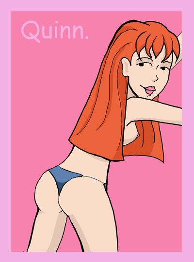 daria panties quinn_morgendorffer red_hair small_breasts tagme topless