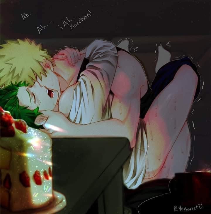 2boys, izuku midoriya, katsuki bakugou, male, male only, my hero academia, spiky hair, tagme, yaoi