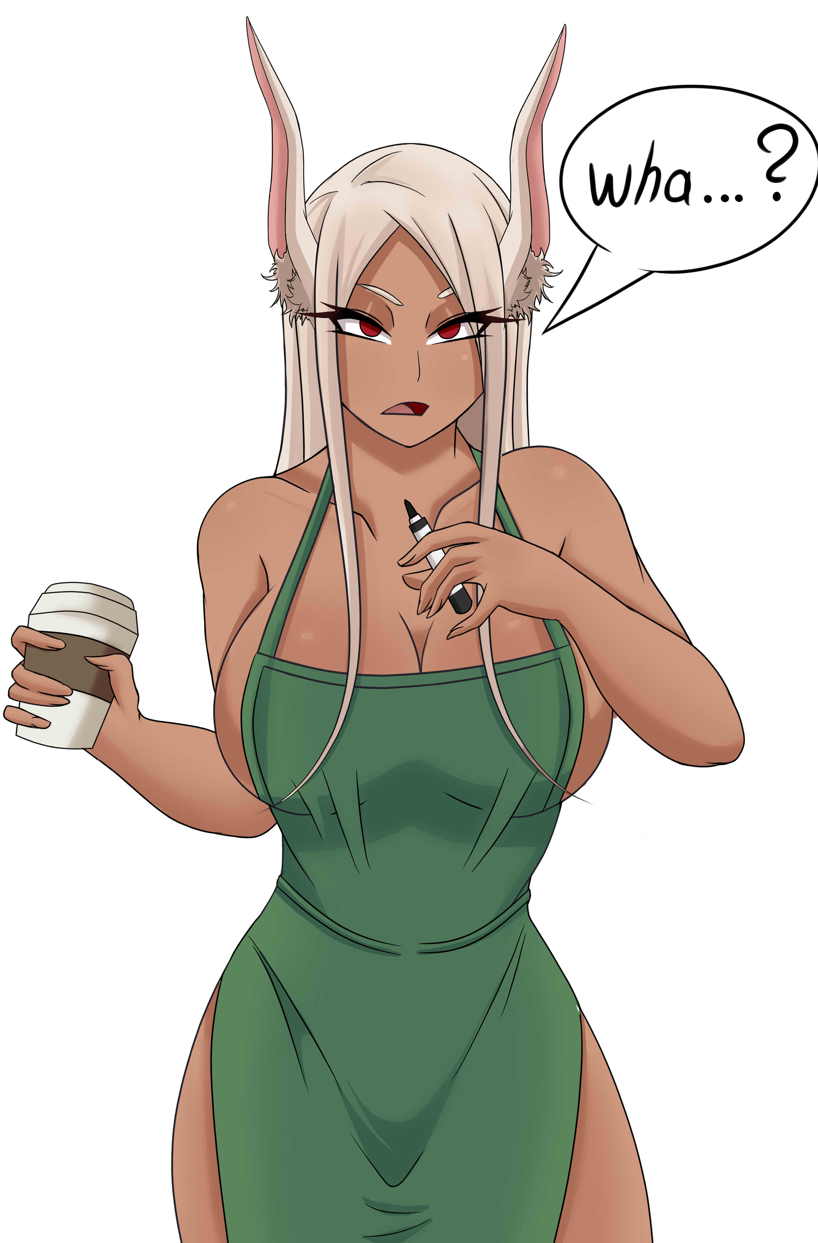 1girls, big breasts, breasts, bunny ears, bunny girl, female, female focus, female only, i mean breast milk, iced latte with breast milk, long hair, meme, miruko, my hero academia, rabbit ears, rabbit girl, rumi usagiyama, solo, solo female, tagme, text, zingexgg