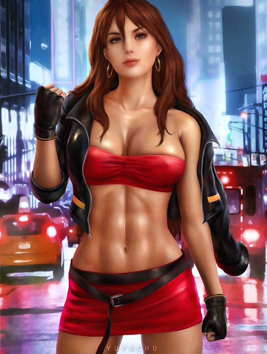 1girls abs blaze_fielding breasts female female_only muscles muscular muscular_female solo streets_of_rage thick_thighs yupachu