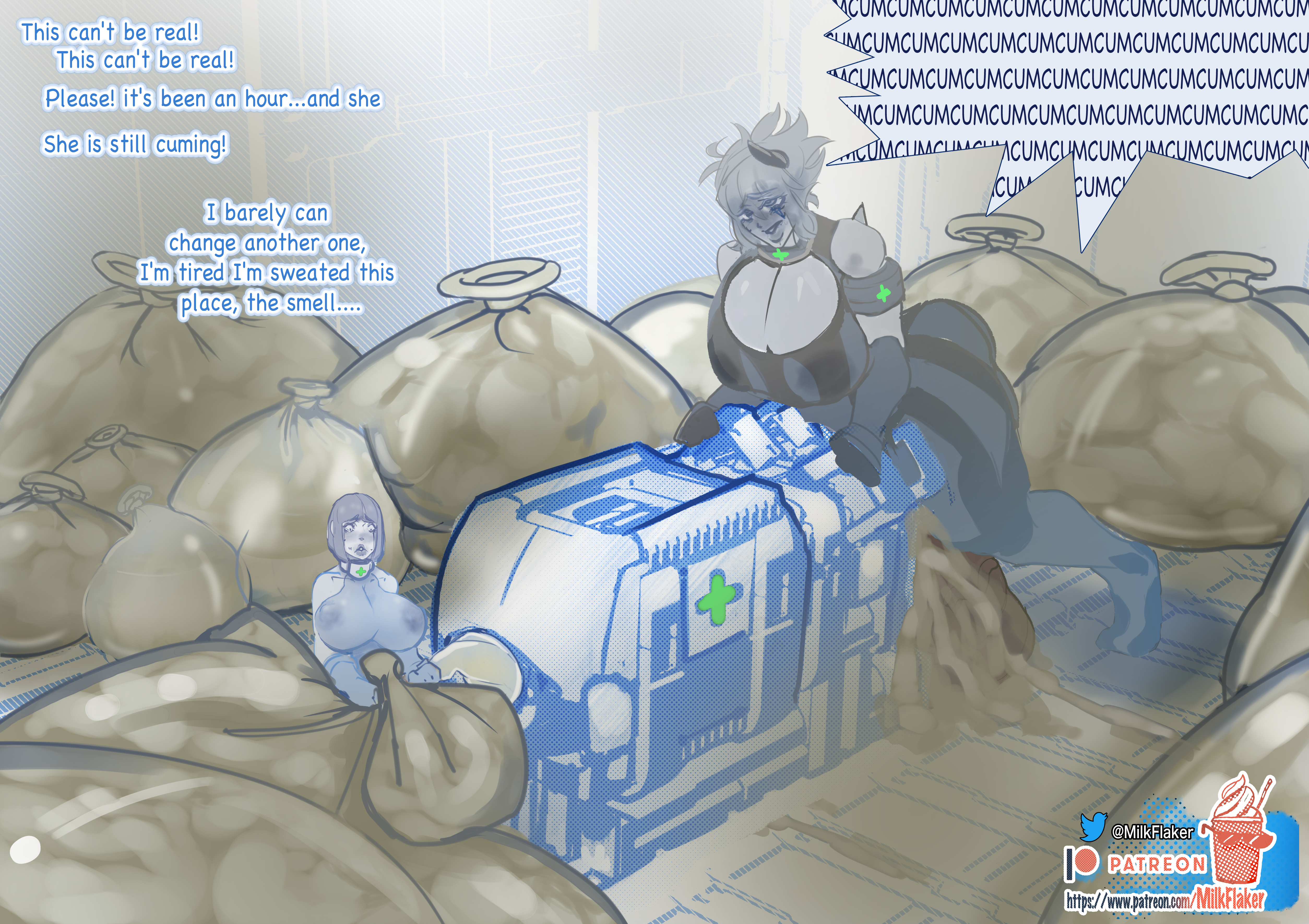 1futa, 1girls, artificial vagina, ass, balls, big balls, big breasts, big penis, bodysuit, breasts, breeding mount, breeding mount use, clothed, clothing, comic, comic page, condom, condom balloon, cum, cum everywhere, cum in condom, cum on body, cum on clothes, cum on self, cum pool, cumming, cumshot, curvy, dialogue, diphallia, diphallism, duo, ejaculation, english, english text, erection, excessive cum, female, futa with female, futanari, genital expansion, genital growth, genital growth (enlargement), hips, huge ass, huge balls, huge breasts, huge cock, human, hyper, hyper penis, intersex, large breasts, large penis, light skin, light-skinned female, massive breasts, masturbation, milk flaker, milking, milking machine, mounting, multi genitalia, multi penis, multiple orgasms, onahole, penis, penis expansion, penis growth, penis growth (enlargement), penis milking, sci-fi, science fiction, sex, sex toy, size difference, smell, smelly, smelly cock, testicles, text, text bubble, thick, thick cum, thick penis, thick thighs, thighs, uncensored, used condom, veiny balls, veiny penis, veiny testicles, venis, voluptuous