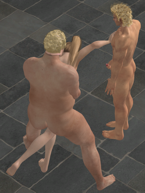 anal anal_sex blonde_hair bob_(tekken) breasts brother_and_sister crossover fat_man feet fingering foot_fetish grabbing_breasts grabbing_from_behind incest jacky_bryant masturbation ponytail rape rape_face sarah_bryant sega soles tekken threesome toes virtua_fighter