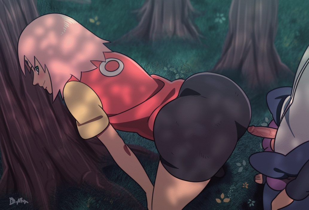 1boy, 1girls, animated, ass, ass shake, bent over, big ass, big butt, bubble ass, bubble butt, d-art, erection, fat ass, female, gif, large ass, male, naruto, naruto (series), naruto shippuden, penis, pink hair, sakura haruno, sasuke uchiha, shaking ass, shaking butt, shounen jump, small penis, small penis adoration, teasing, thick, thick ass, twerking