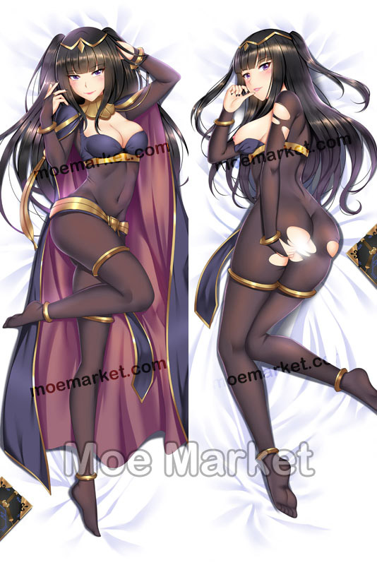 1girls ass back back_view bangs big_ass black_hair black_nails blunt_bangs bodystocking book bracelet breasts breasts_out bridal_gauntlets cape censored circlet cleavage covered_navel dakimakura dakimakura_(medium) dakimakura_design female_only fire_emblem fire_emblem_awakening jewelry large_breasts legs long_hair looking_at_viewer looking_back medium_breasts midriff moe_market multiple_views nail_polish nintendo nipples on_bed pelvic_curtain purple_eyes skin_tight smile solo tharja_(fire_emblem) thighs tiara torn_bodystocking torn_clothes yuj_(moemarket)