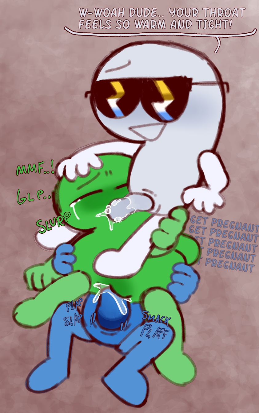 battle for dream island, bfdi, blowjob, blush, blushing, closed eyes, dialogue, four (bfb), get pregnant (meme), hands on hips, liferuined2763, lying on back, nine (bfb), object show, object shows, onomatopoeia, oral, oral sex, osc, pussy, pussy juice, saliva, saliva drip, saliva on face, saliva on penis, sloppy, sloppy blowjob, spitroast, sucking, sucking penis, sunglasses, tears, tears of pleasure, the power of two, threesome, tpot, two (tpot), vaginal penetration, vaginal sex