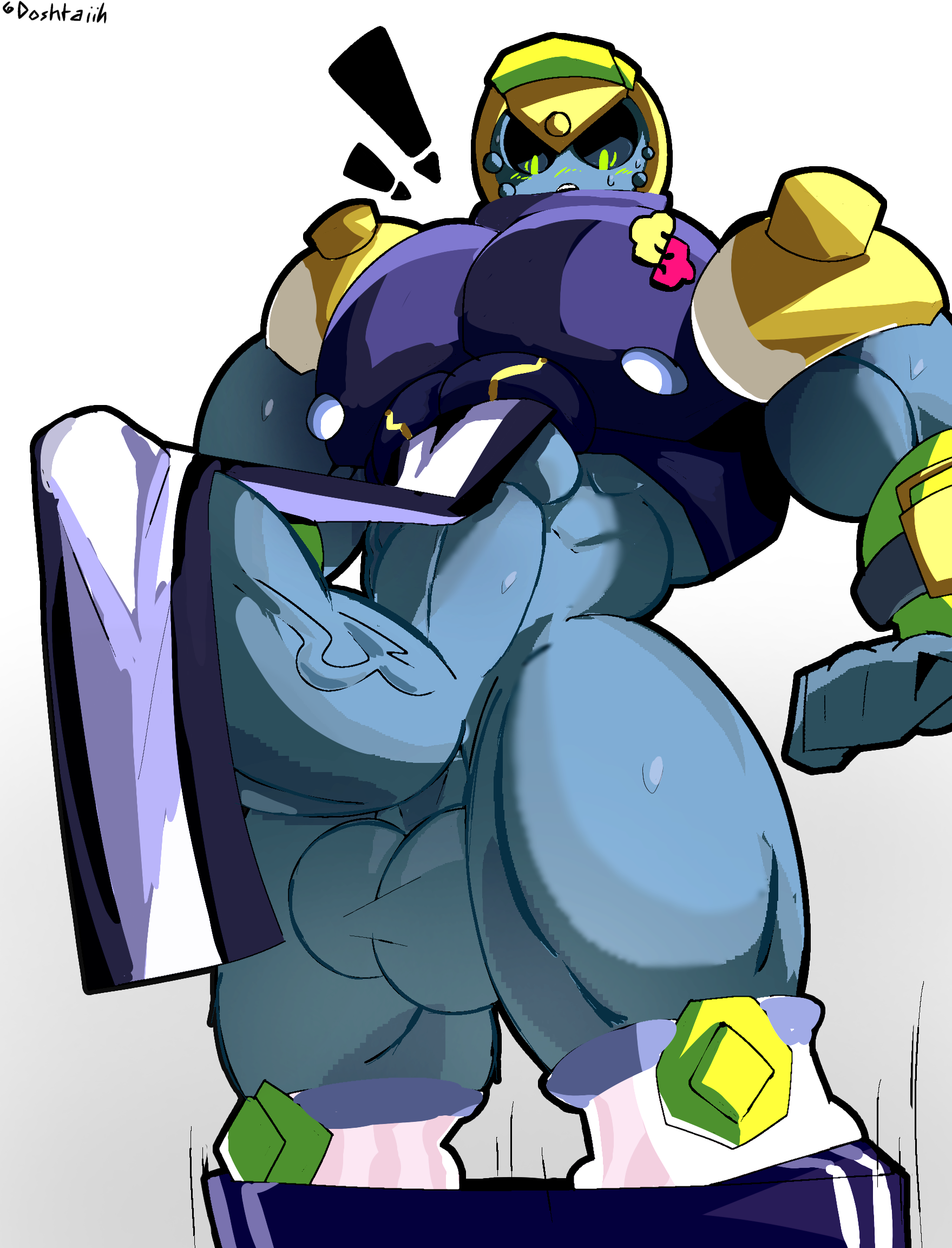 bara, brawl stars, doshtaiih, gay, large penis, meeple (brawl stars), refereeple (brawl stars), solo, solo male
