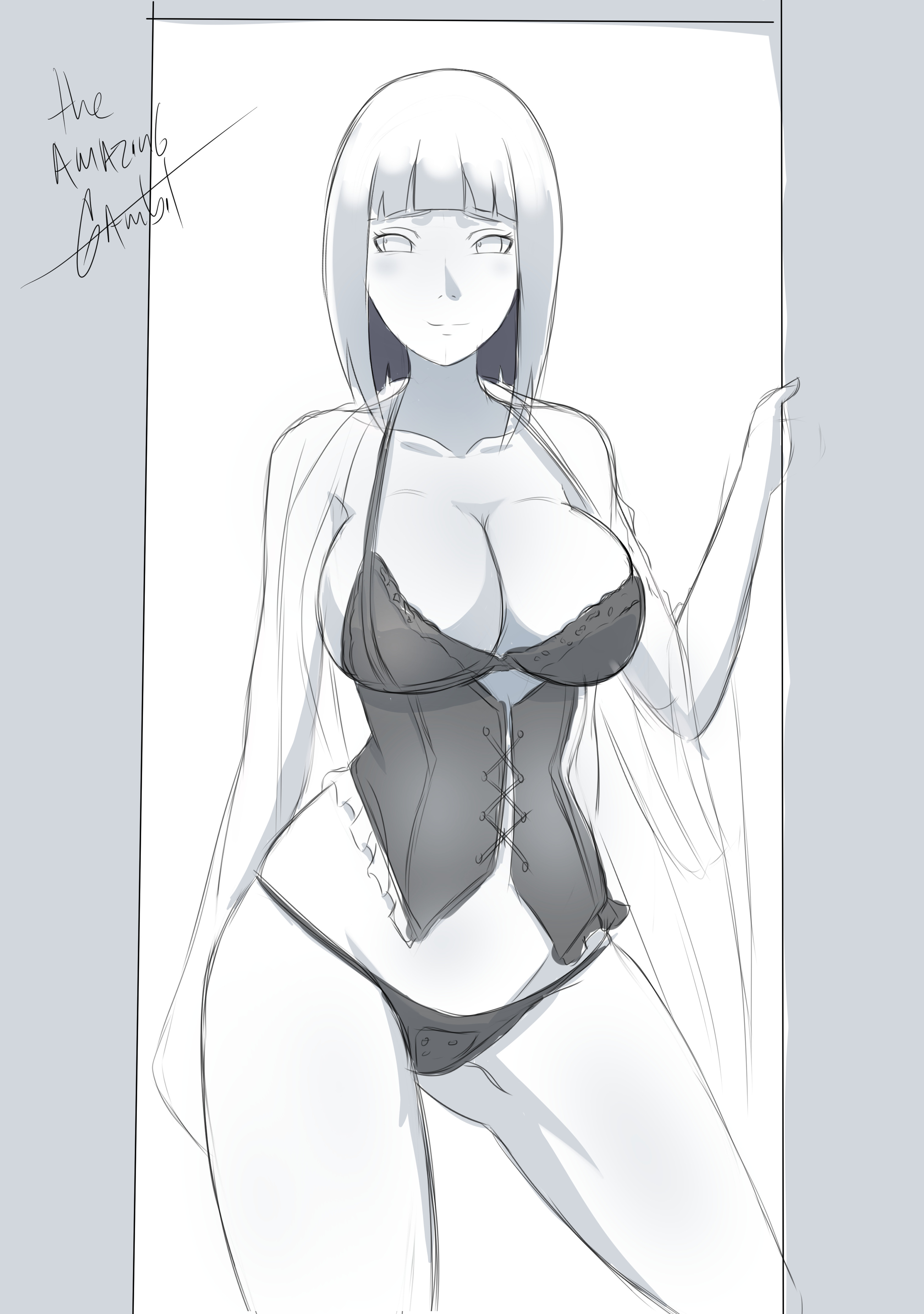 boruto: naruto next generations, female, hyuuga hinata, lingerie, naruto, naruto (series), naruto shippuden, the amazing gambit, uzumaki hinata