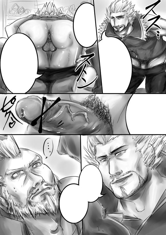 ass comic dynasty_warriors gay huang_gai male monochrome penis sun_jian tagme yaoi