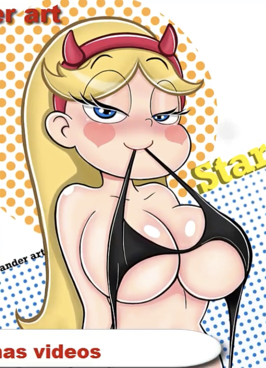 big breasts, blonde female, blonde hair, bra, breasts, disney, disney channel, disney xd, female, looking at viewer, star butterfly, star vs the forces of evil, straight hair, white female