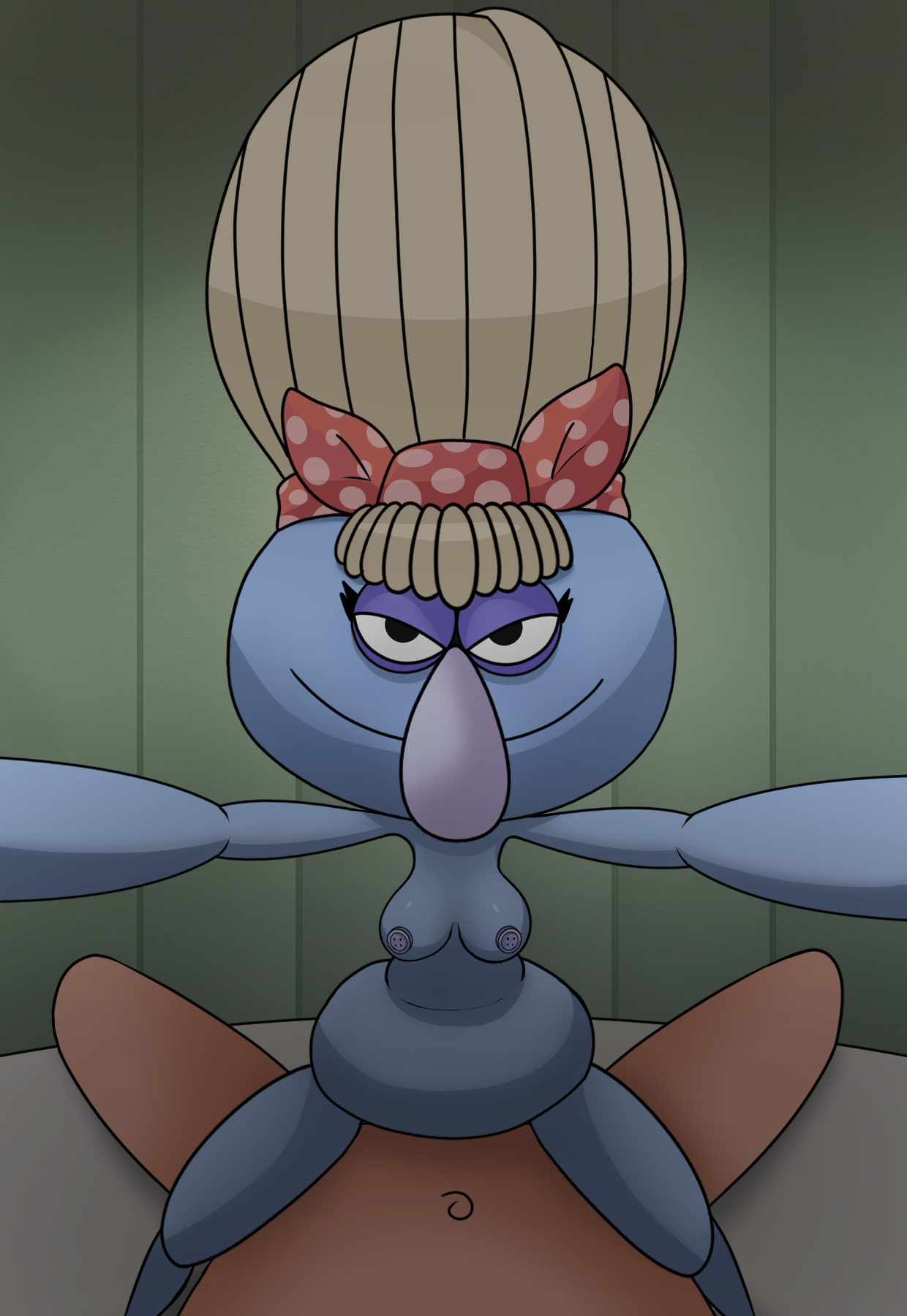 ass, big ass, blue fur, cowgirl position, female, impstripe, male, male pov, margaret robinson, milf, pov, puppet, sketch, the amazing world of gumball, unseen male face