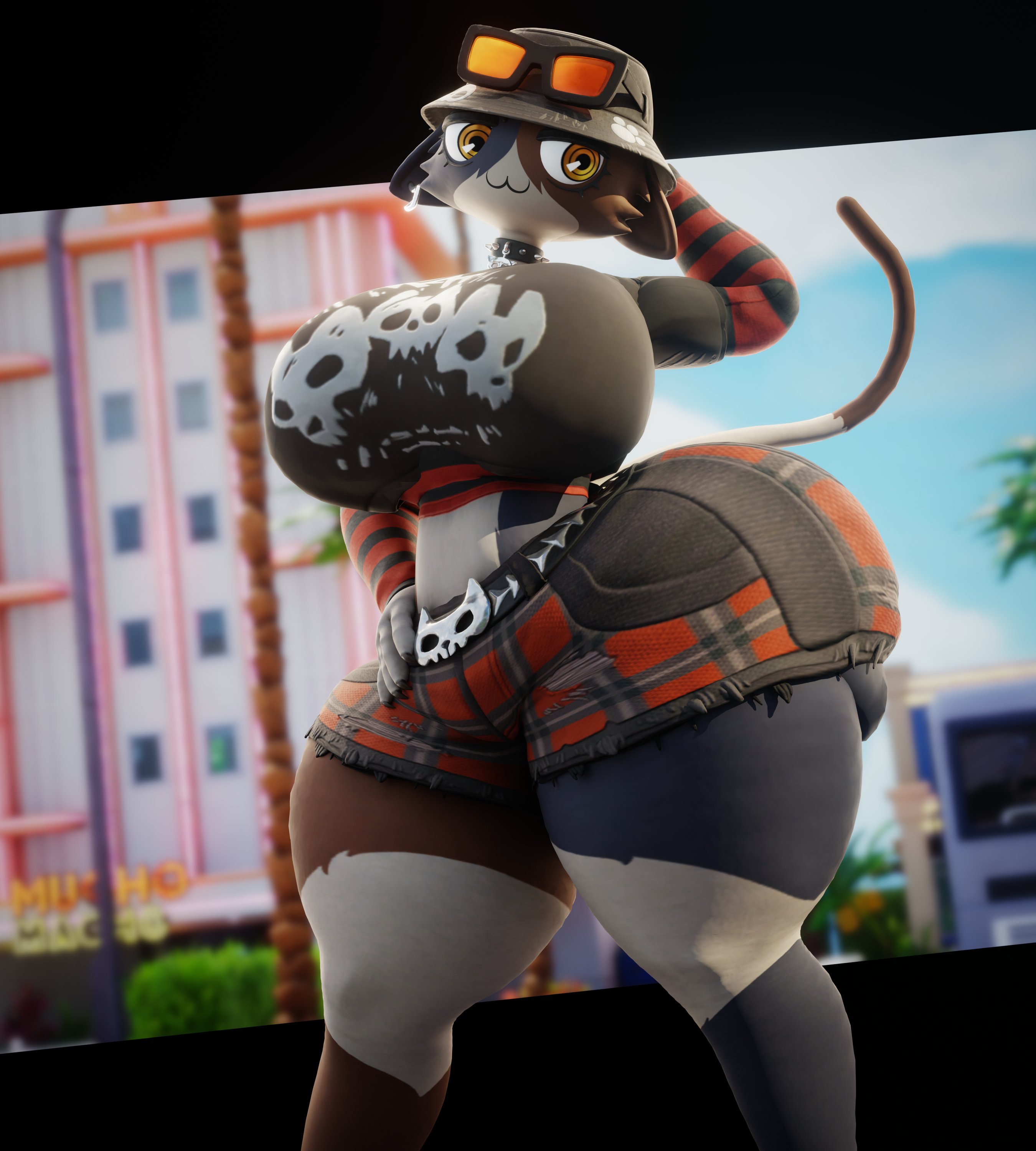 1girls, 3d, alt girl, alternative fashion, ass, big ass, big breasts, booty, butt, cat, cat ears, cat tail, catgirl, ctgiantess, emo, emo girl, epic games, fat, fat ass, fortnite, fortnite: battle royale, furry, furry female, furry only, goth, goth girl, gothic, huge ass, huge breasts, humongous, humongous ass, humongous breasts, humongous thighs, hyper, hyper ass, hyper breasts, hyper butt, hyper thighs, meow skulls (fortnite), metal, metalhead meow skulls, thick, thick ass, thick thighs