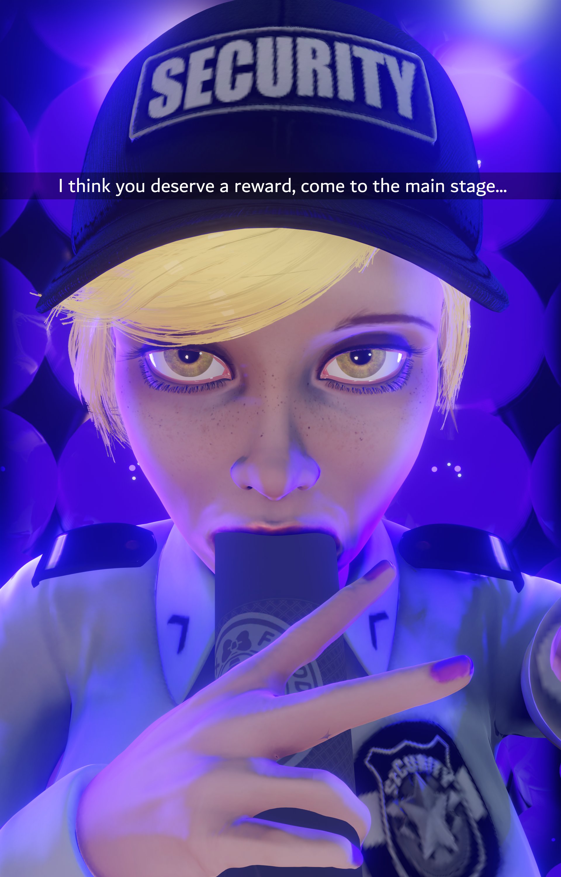 3d, accurate art style, five nights at freddy's, five nights at freddy's: security breach, fnaf, selfie, snapchat, solo, tagme, text, vanessa (fnaf)