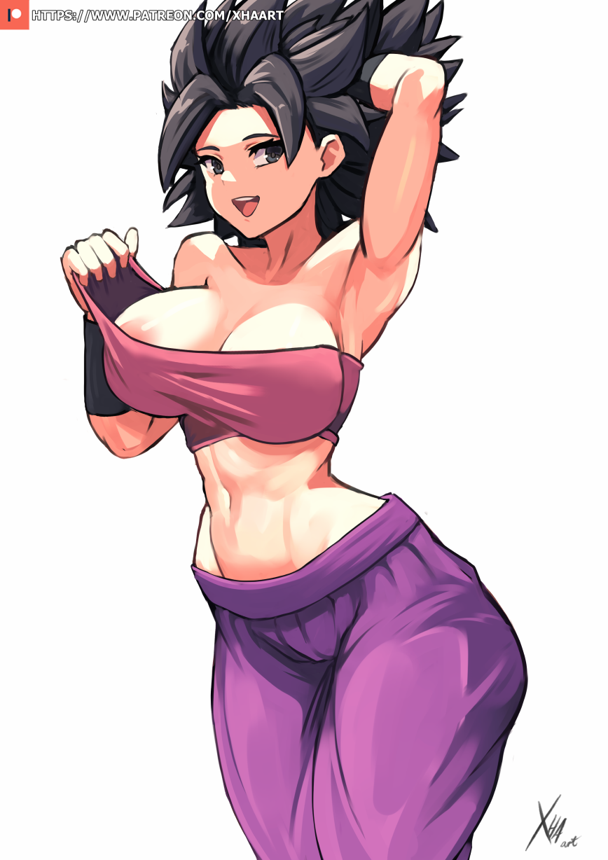 baggy_pants caulifla dragon_ball dragon_ball_super dragon_ball_z female female_only fit fit_female midriff nipple_slip tagme xhaart