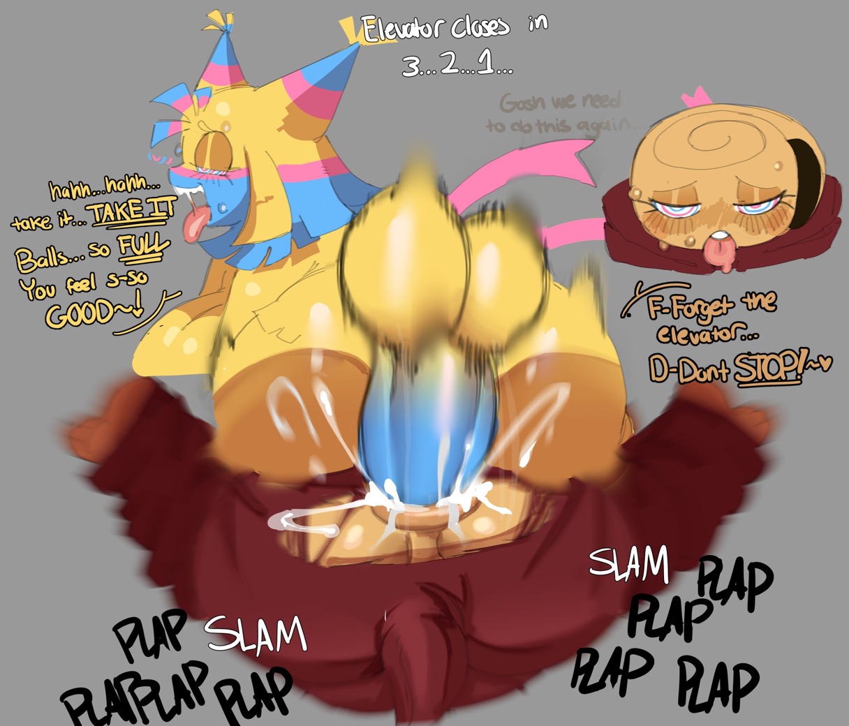 addicted, addiction, ambiguous penetration, breeding, clothed sex, cofficremer, cum, cum inside, dandy's world, desperate, desperation, dino snore shelly, futa on female, futanari, hypnosis, hypnotic eyes, mating press, passionate, sex, shelly (dandy's world), yatta (dandy's world)