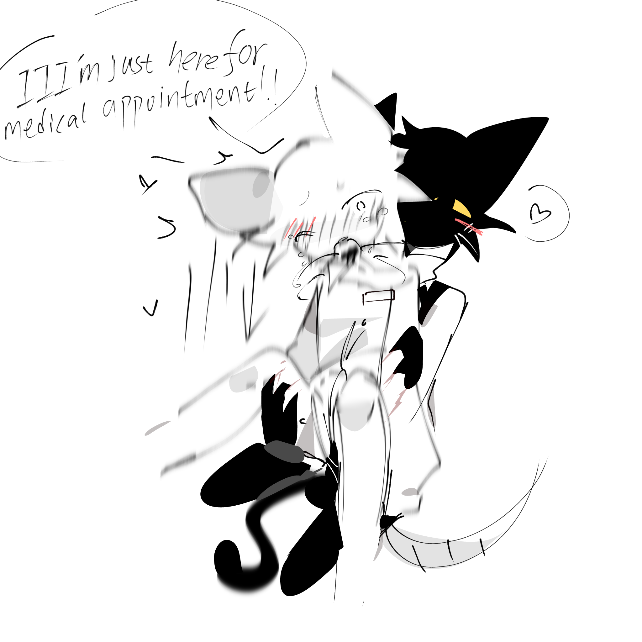 2boys, 2d, anal penetration, animal hospital, anthro, black fur, blurry, catboy, cum, fur, furry, heart, heart symbol, penis, rape, rat, ratthew (animal hosptial), roblox, roblox game, secret agent (animal hospital), self upload, sex, simple background, tagme, tail, tears, text, white background