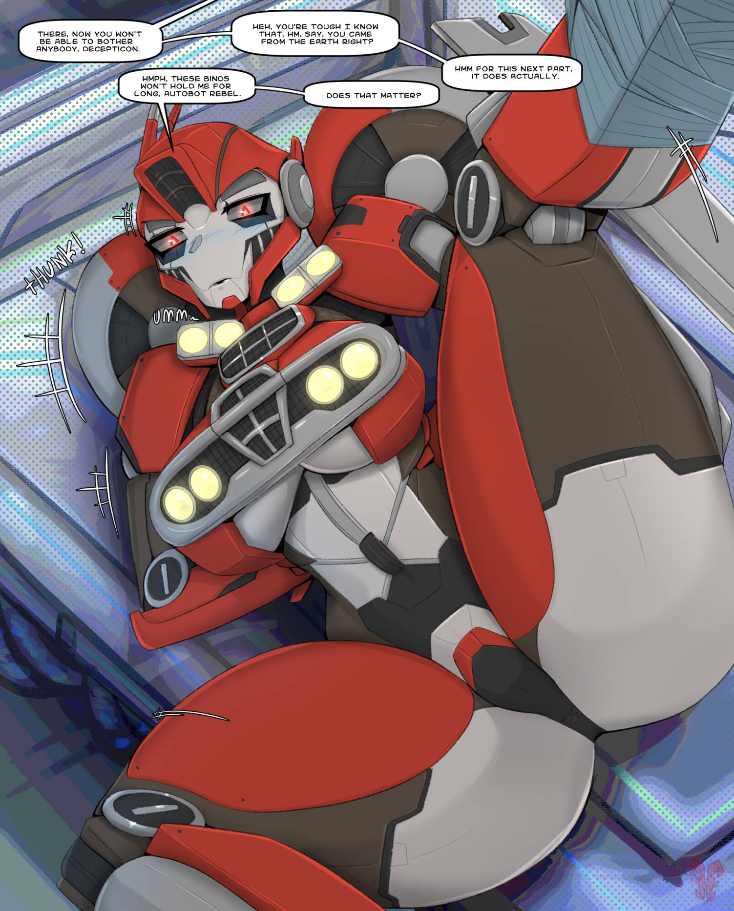 1girls, alien, alien girl, big thighs, black panties, boobs, breasts, bumblebee movie, dialogue, doll joints, english text, female, female only, humanoid, medium breasts, open legs, panties, red eyes, roadiesky, robot, robot girl, robot humanoid, robot joints, shatter (transformers), solo, speech bubble, text, thick thighs, tits, transformers