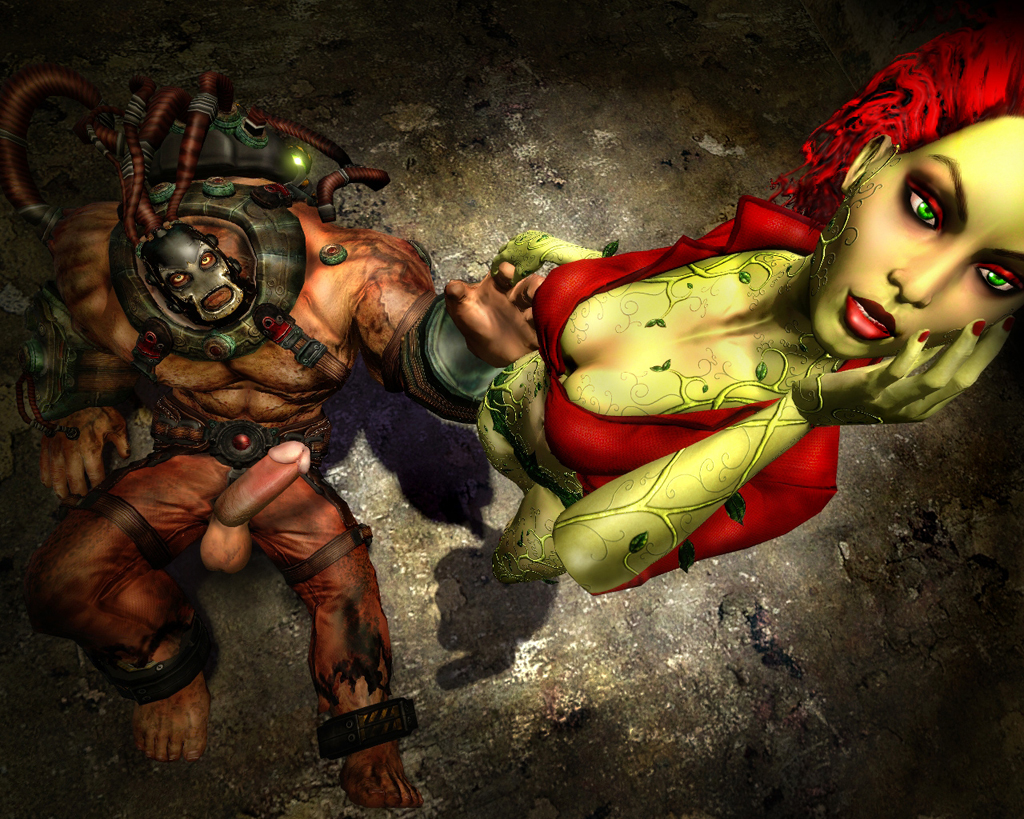 3d bane barefoot batman:_arkham_asylum batman_(series) dc dc_comics female garry's_mod gninrom green-skinned_female green_skin male pamela_isley poison_ivy poison_ivy_(arkham) poison_ivy_(arkham_asylum) rocksteady_studios